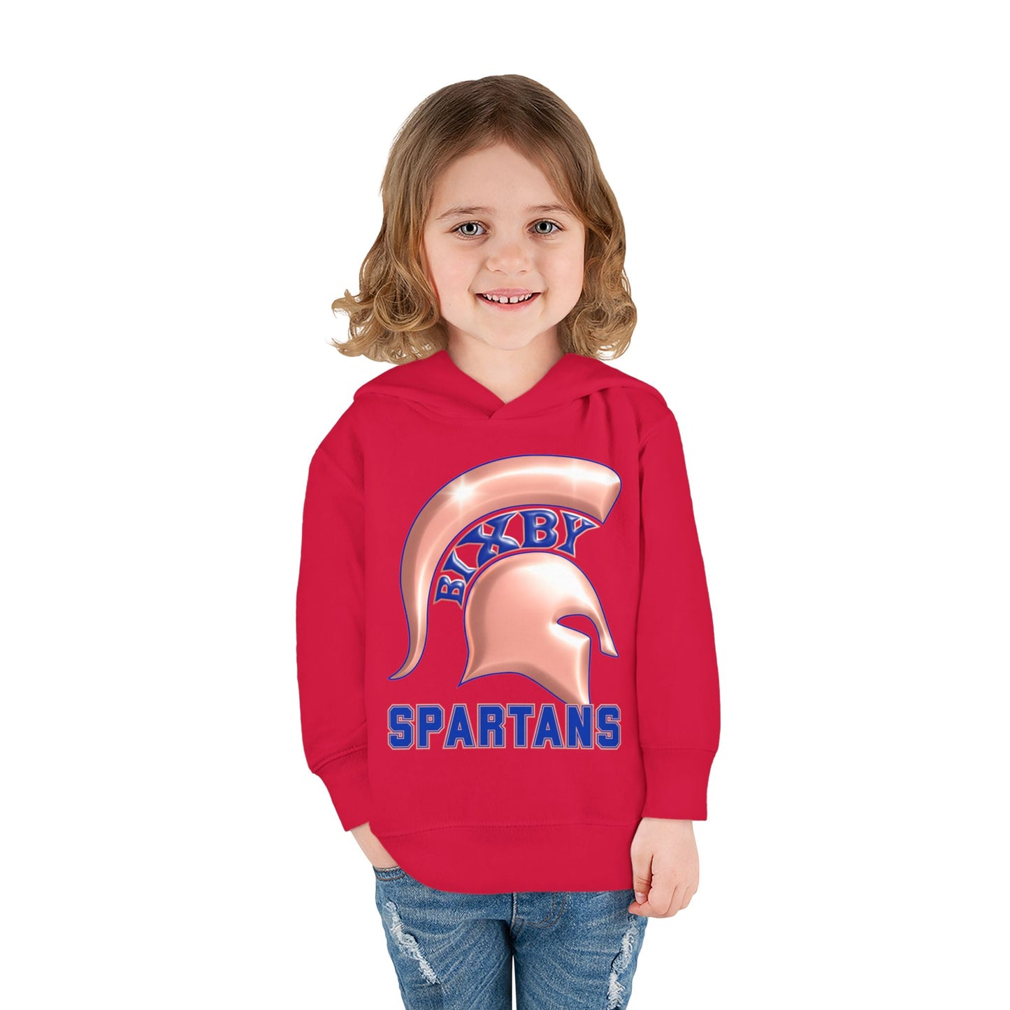 Bixby Spartans Metallic Rose Gold Toddler Rabbit Skins Hoodie