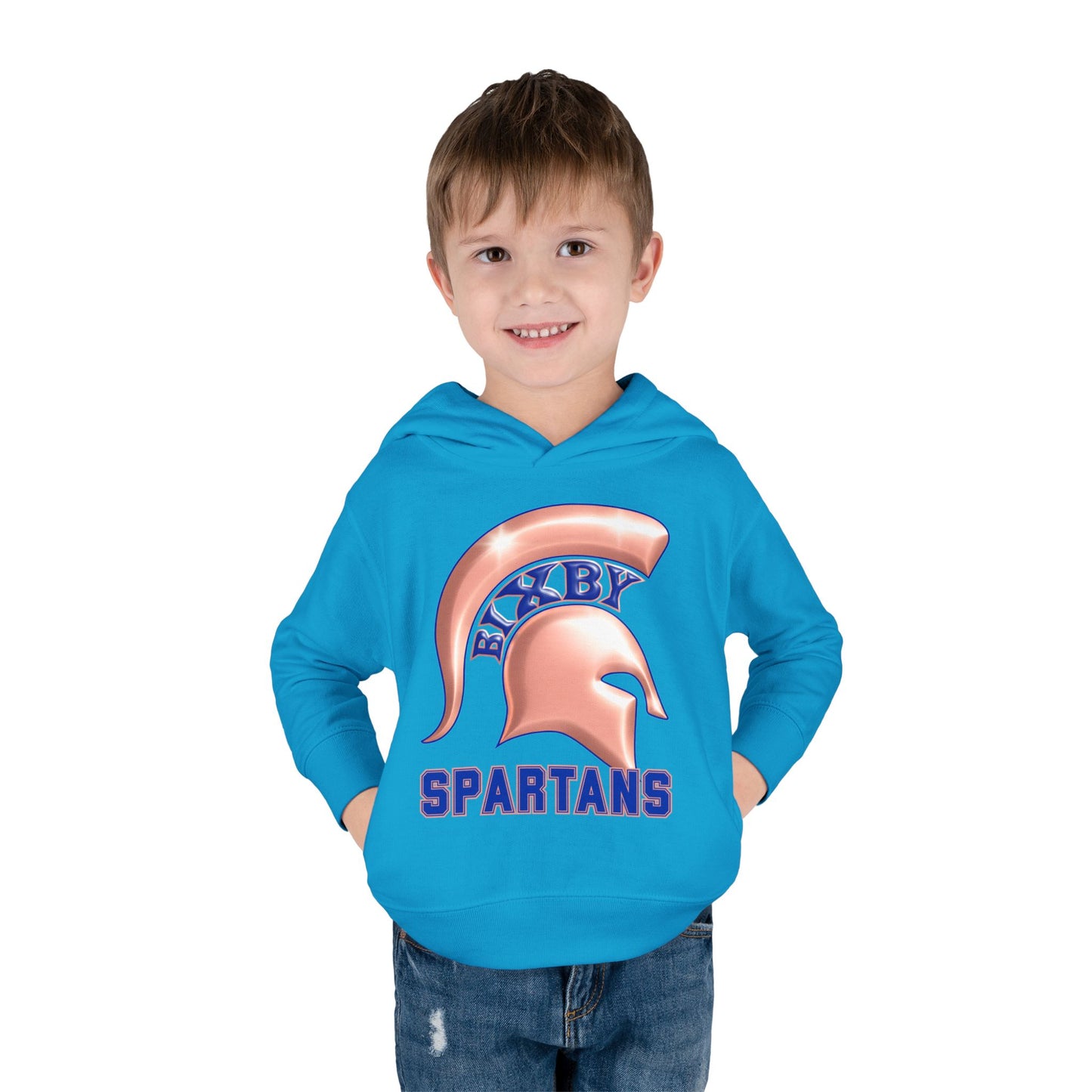 Bixby Spartans Metallic Rose Gold Toddler Rabbit Skins Hoodie