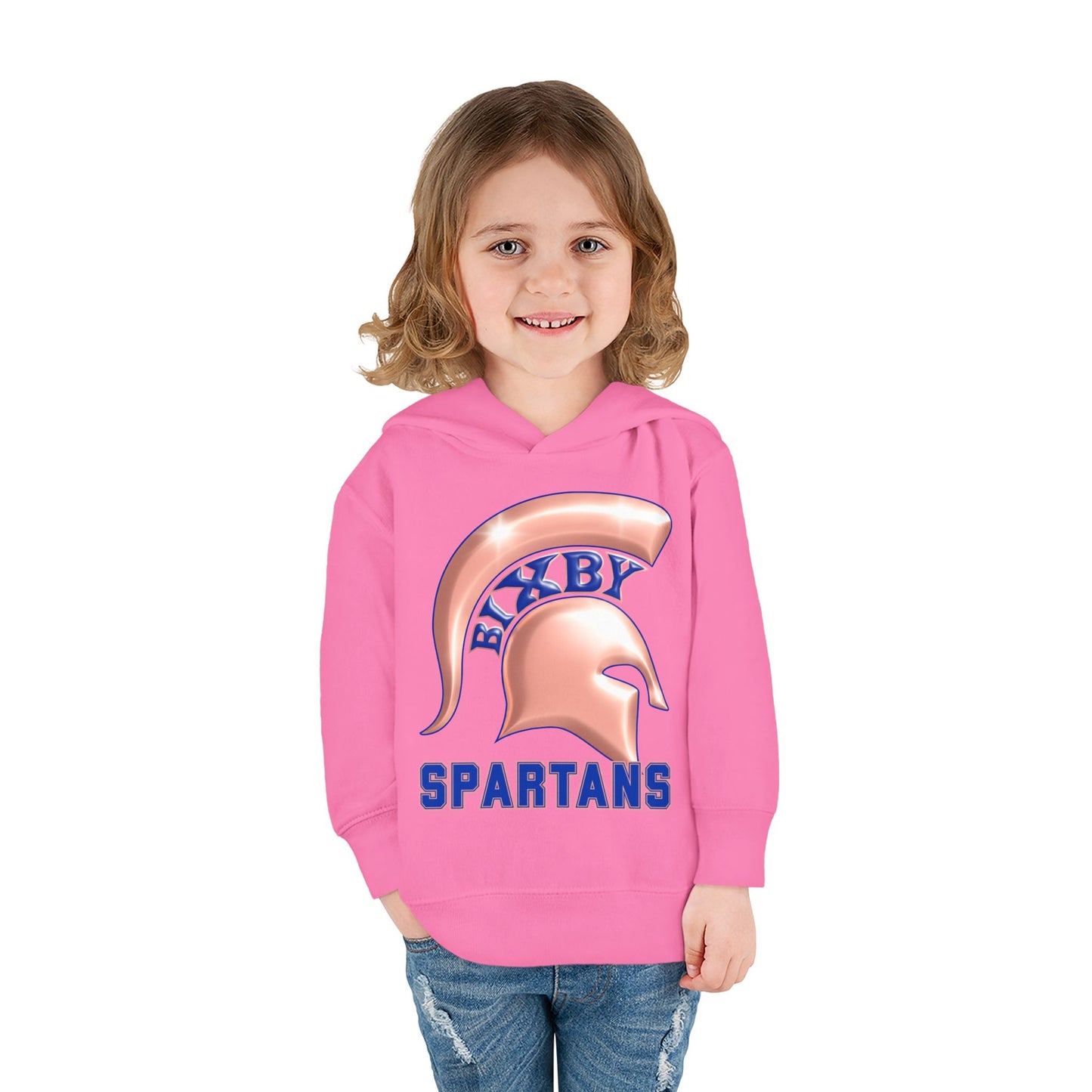 Bixby Spartans Metallic Rose Gold Toddler Rabbit Skins Hoodie