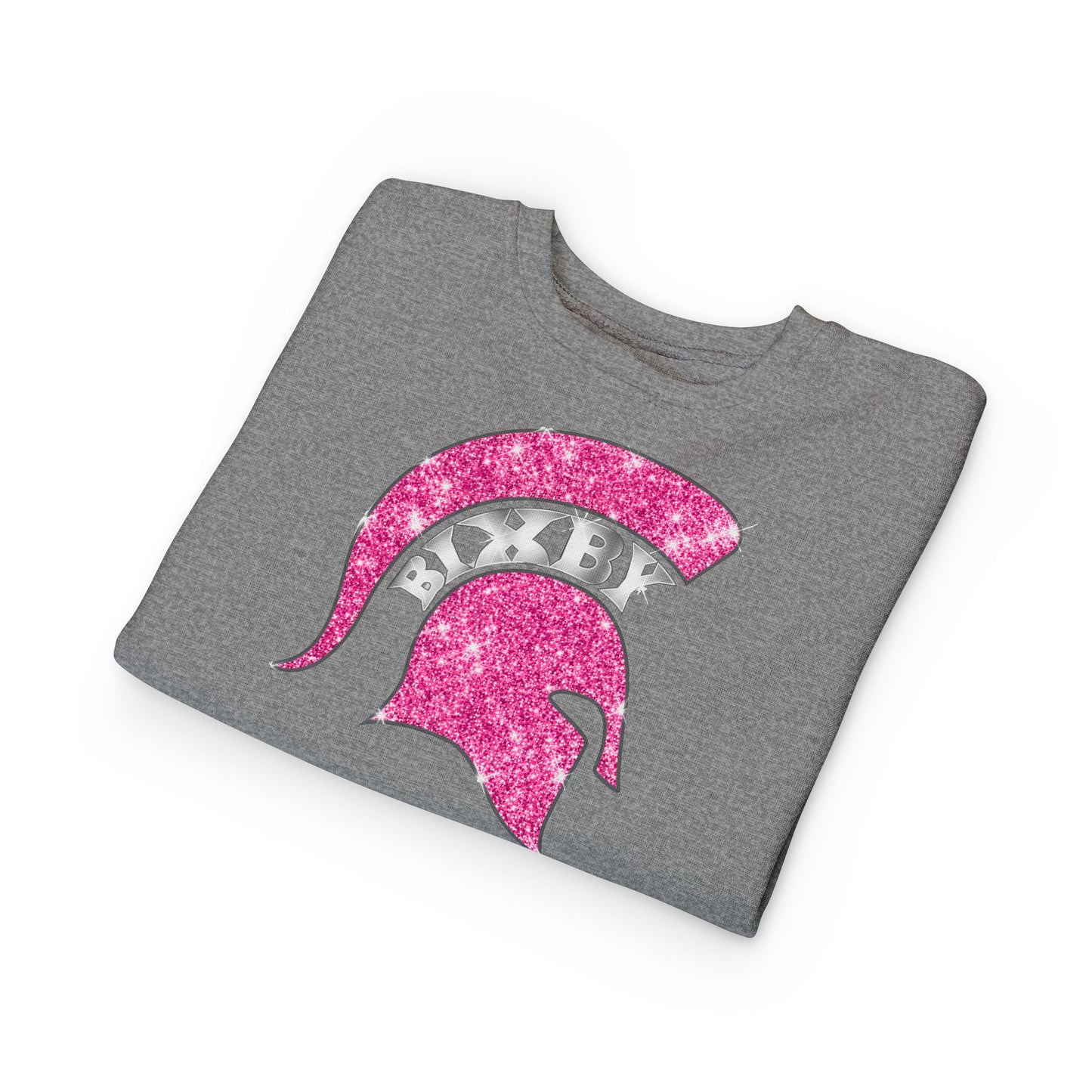Bixby Spartan Pink Bling Toddler Rabbit Skins Sweatshirt