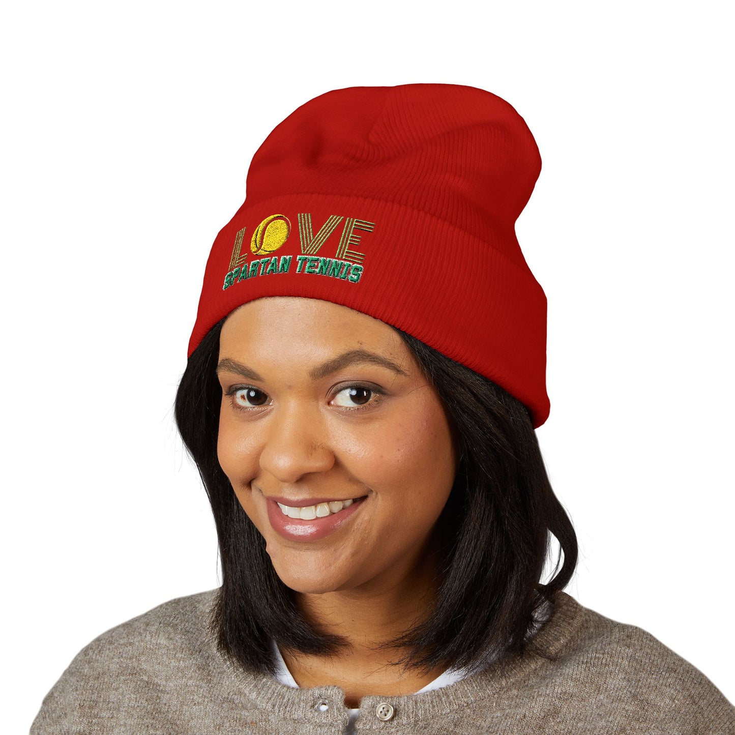 Bixby Spartan Tennis Embroidered Beanie