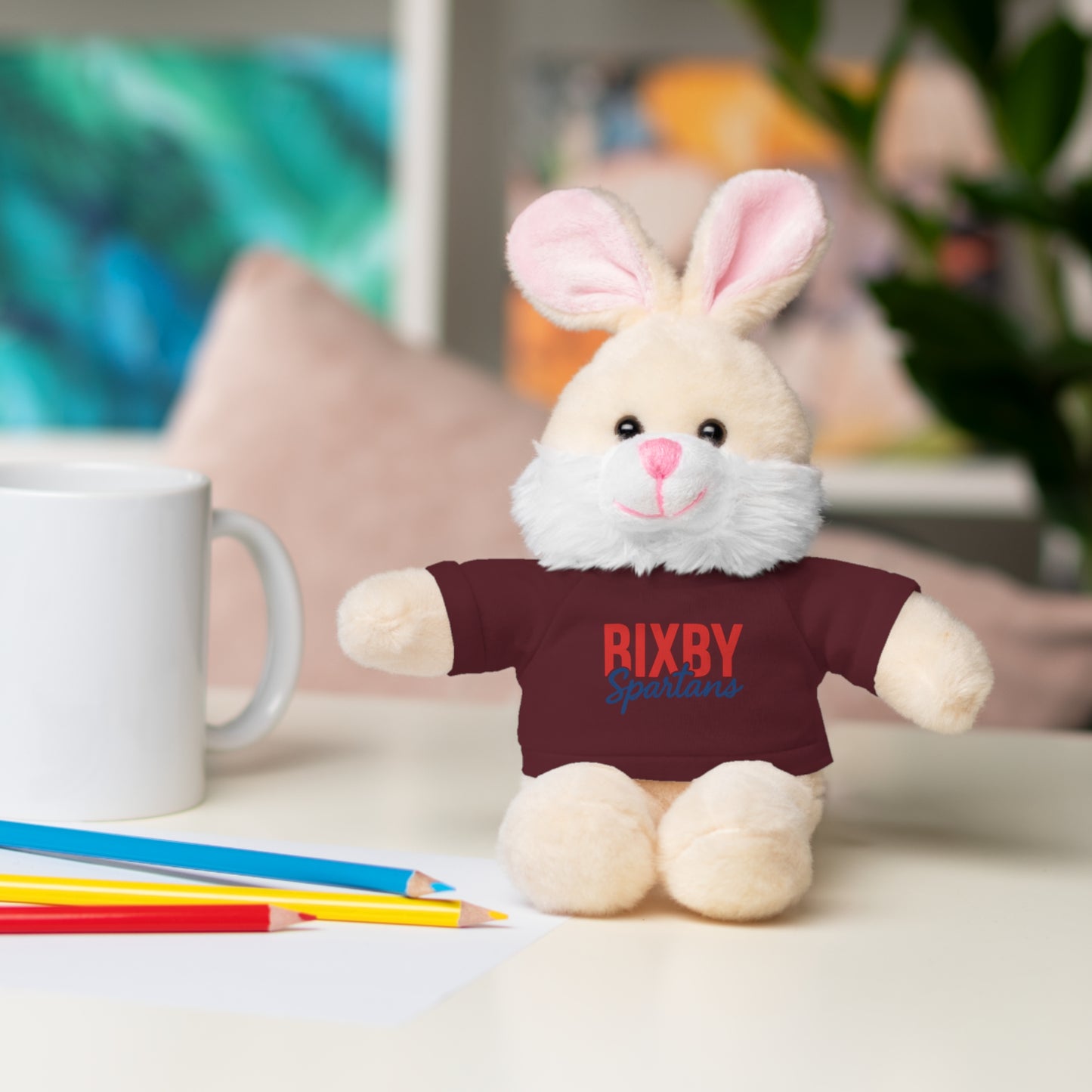Bixby Spartans Stuffed Animal Logo