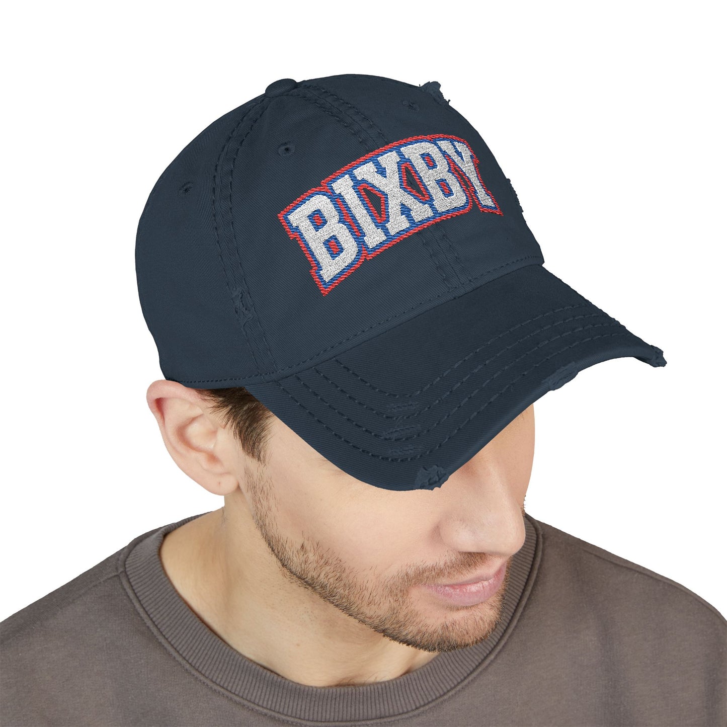 Bixby Embroidered Vintage Distressed Ballcap