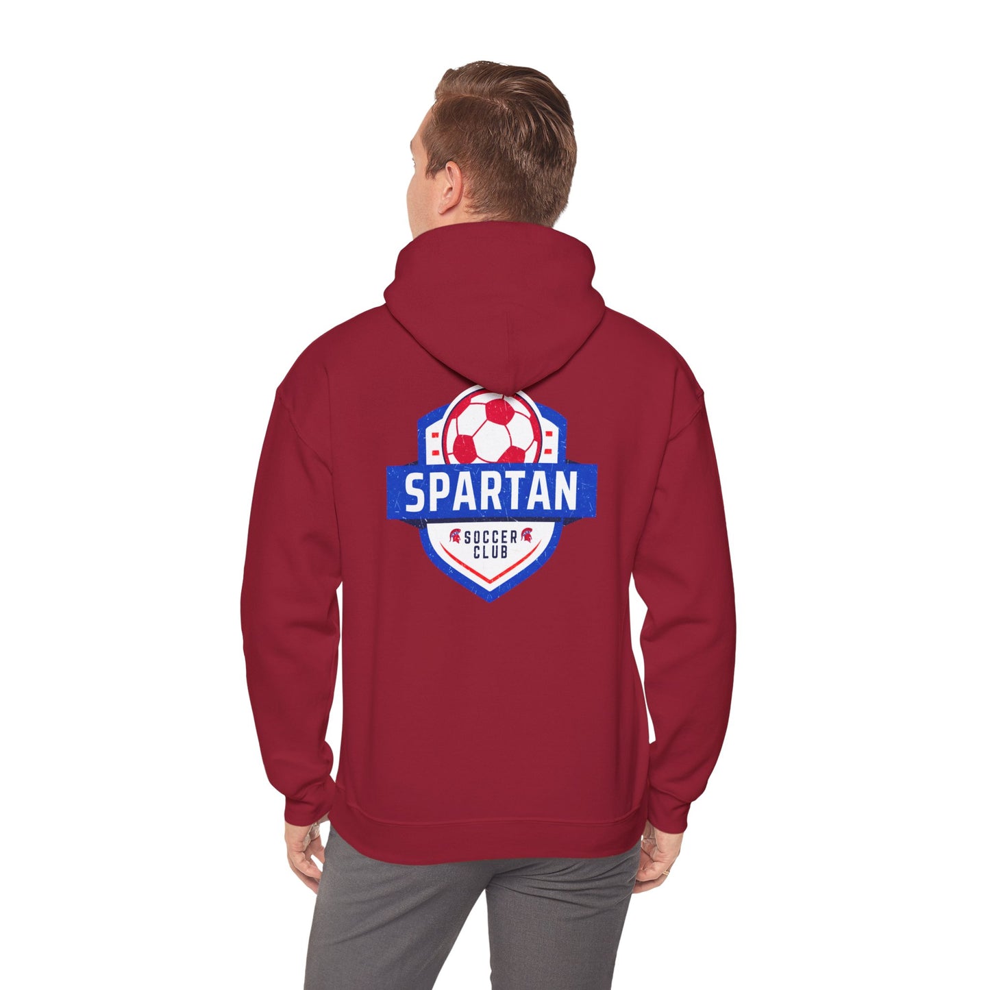 Spartan Soccer Club Distressed Crest Gildan Hoodie