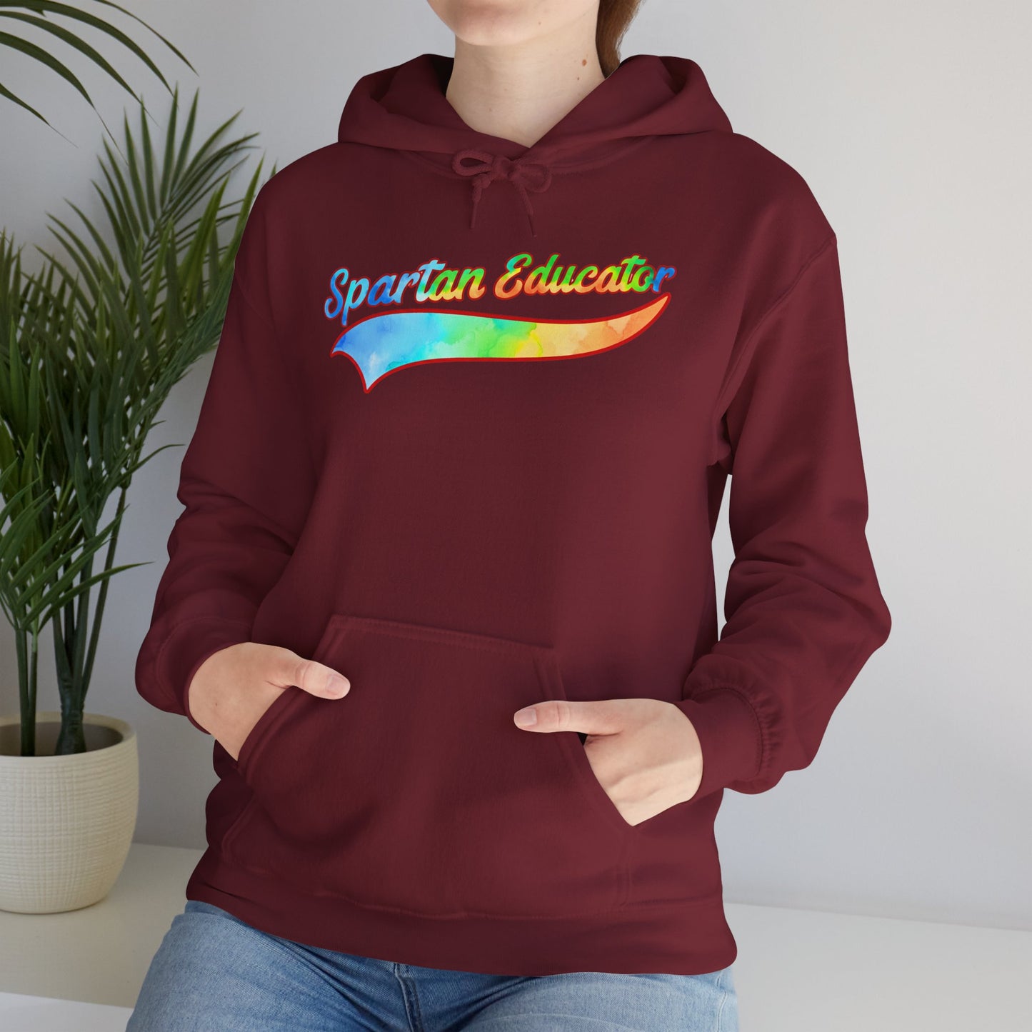 Spartan Educator Tie-Dye Design Gildan Hoodie