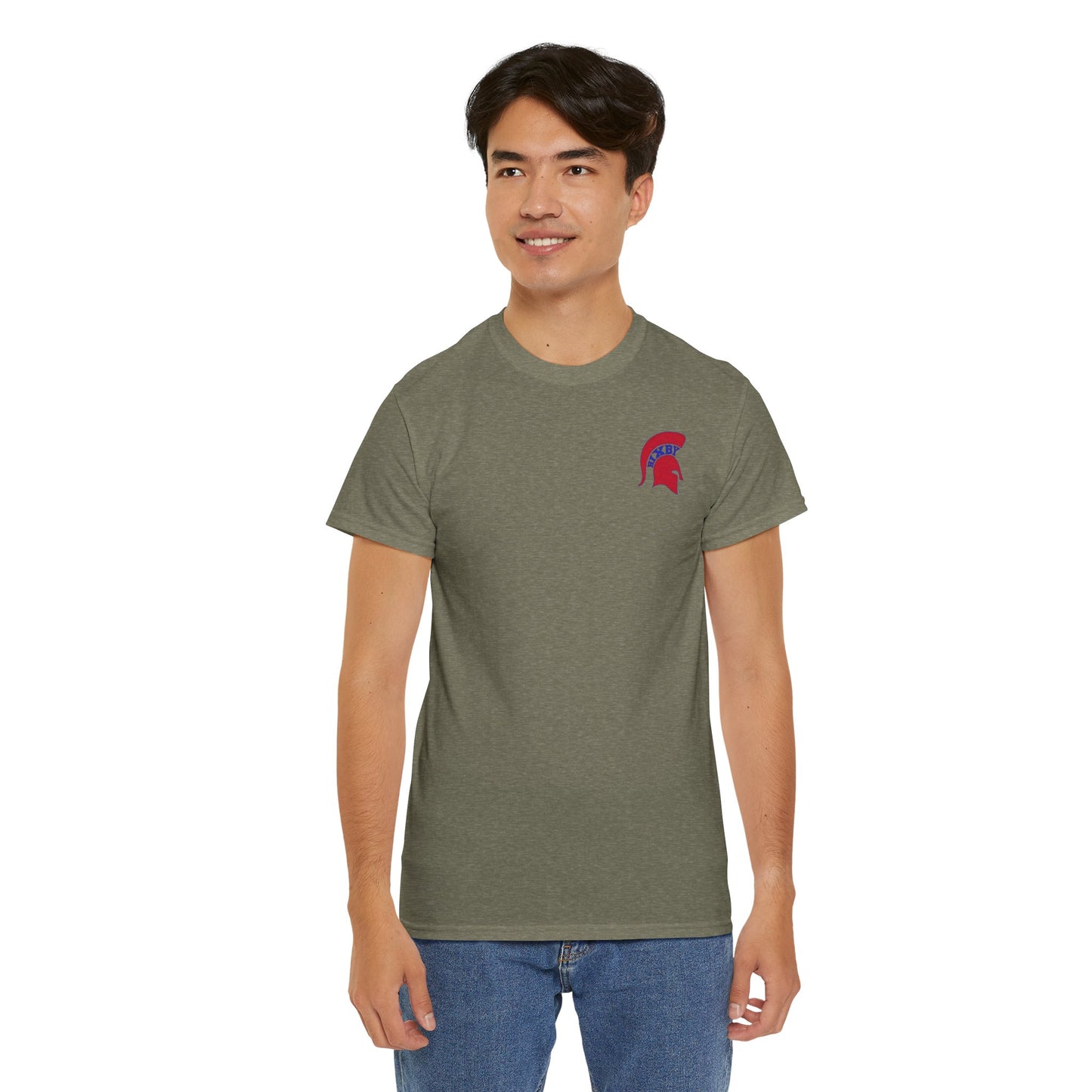 Spartan Red Logo Gildan Tee