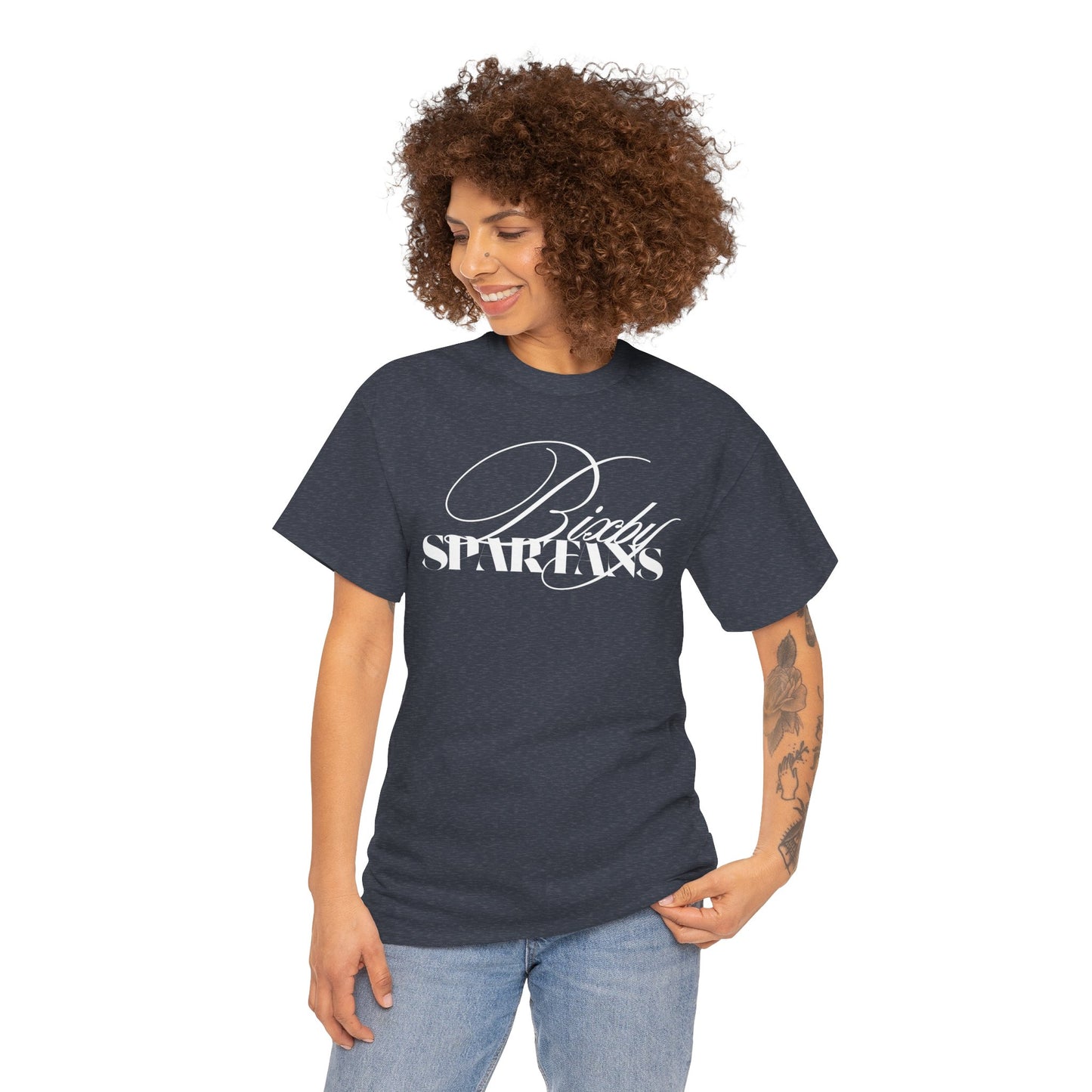 Bixby Spartans Cursive Gildan Tee