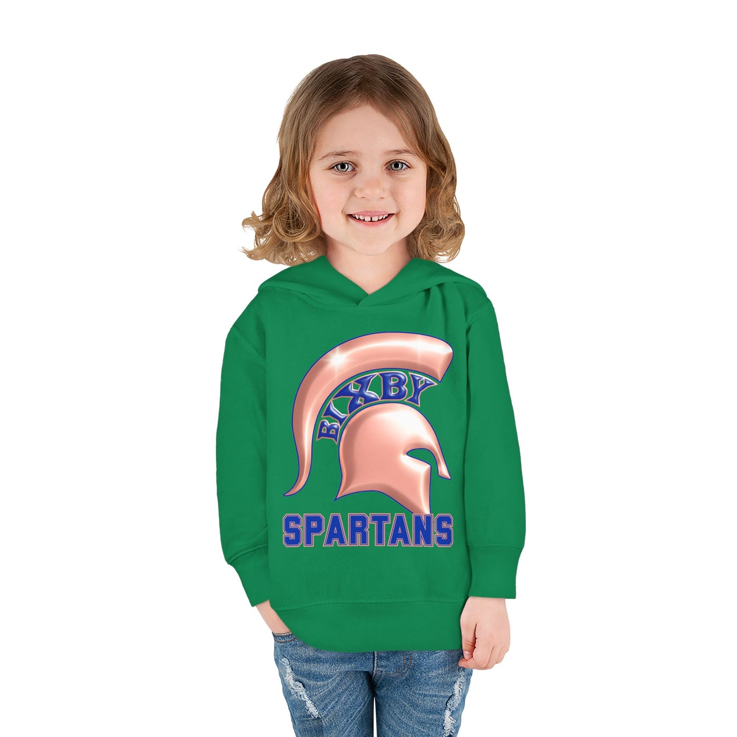 Bixby Spartans Metallic Rose Gold Toddler Rabbit Skins Hoodie