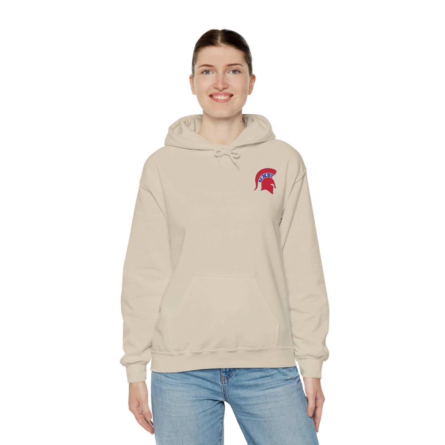 Spartan Soccer Club Distressed Crest Gildan Hoodie