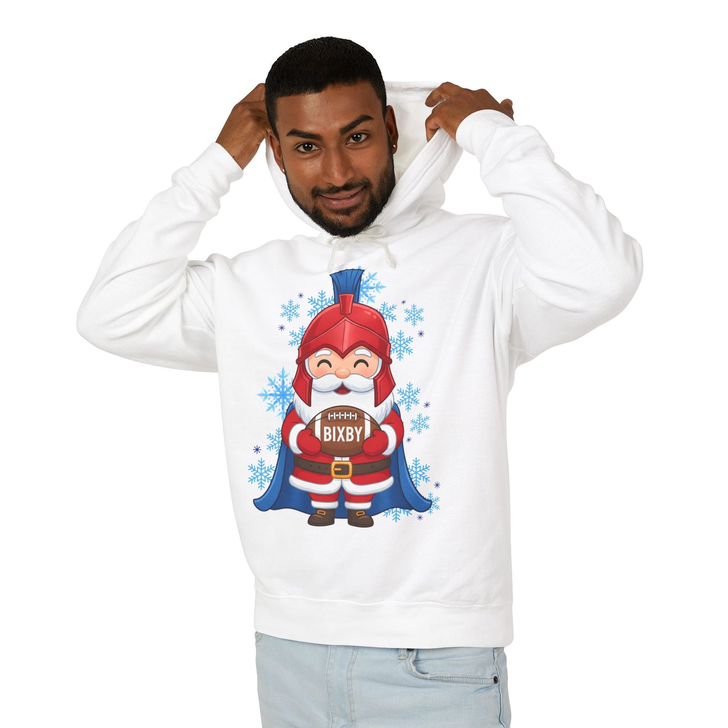 Spartan Football Santa Premium Comfort Colors Hoodie