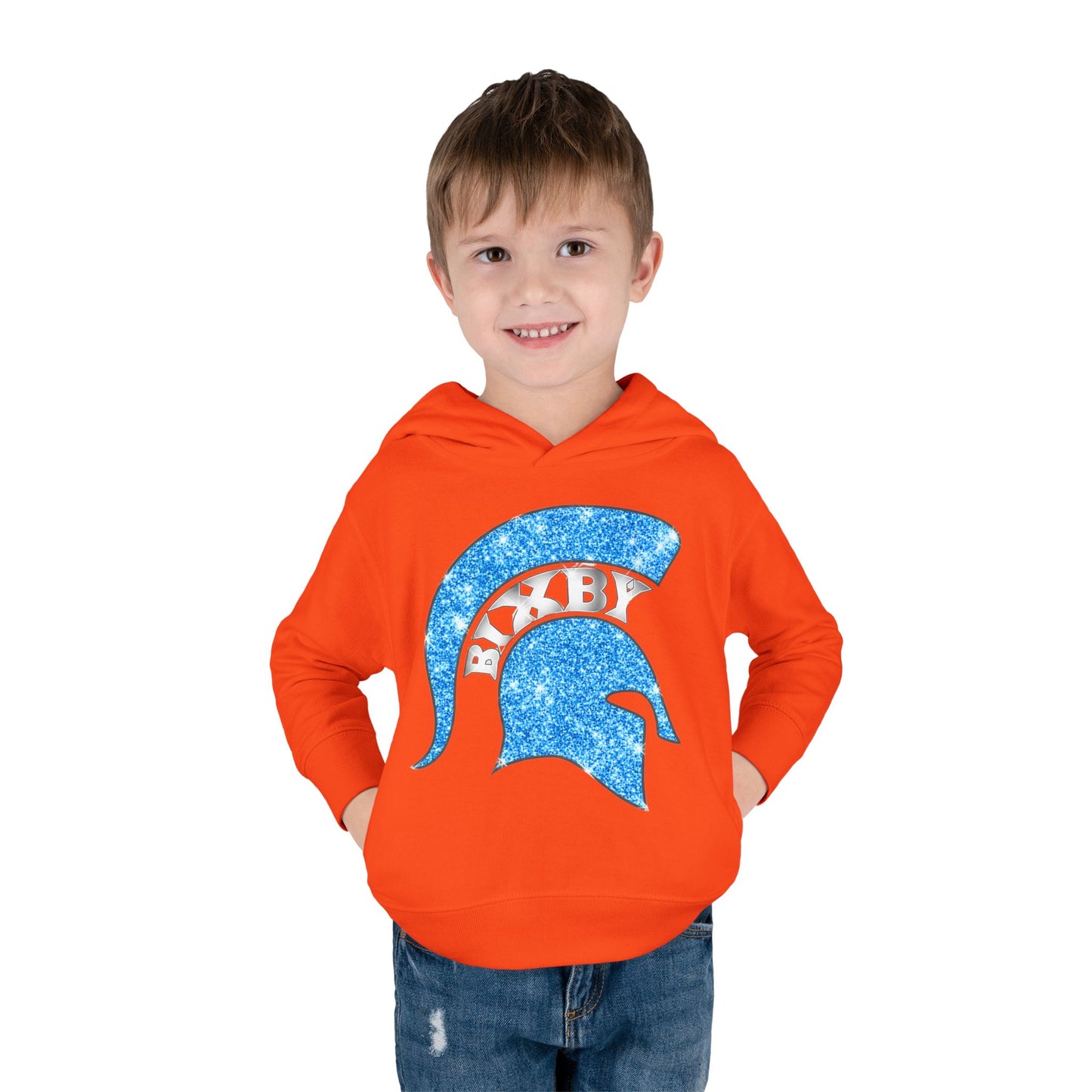 Bixby Spartans Blue Bling Toddler Rabbit Skins Sweatshirt