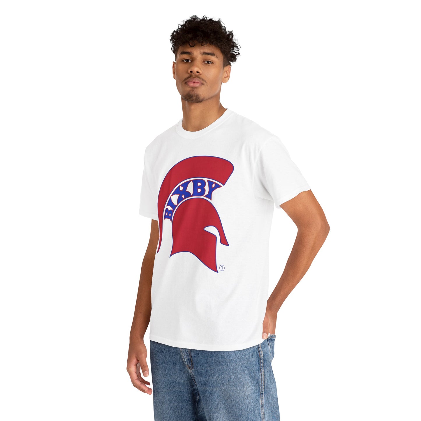 Spartan Red Logo Gildan Tee