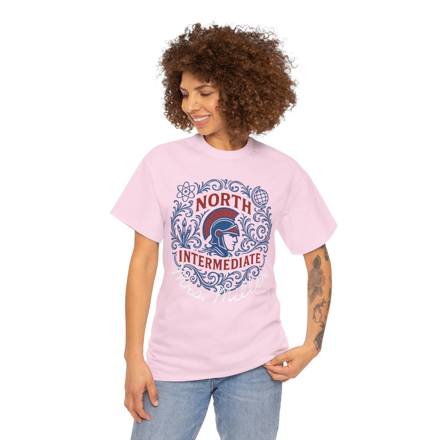 Floral Bixby North Intermediate Spartan Gildan Tee