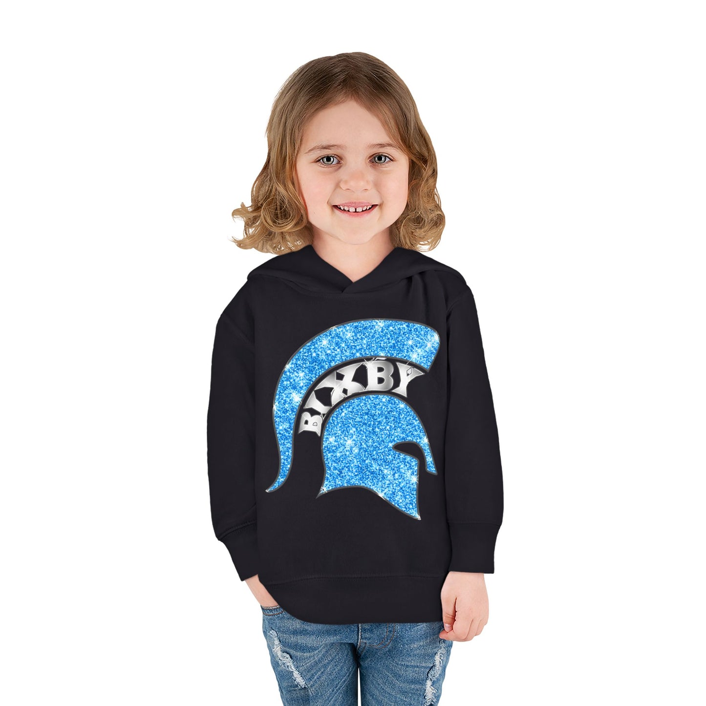 Bixby Spartans Blue Bling Toddler Rabbit Skins Sweatshirt
