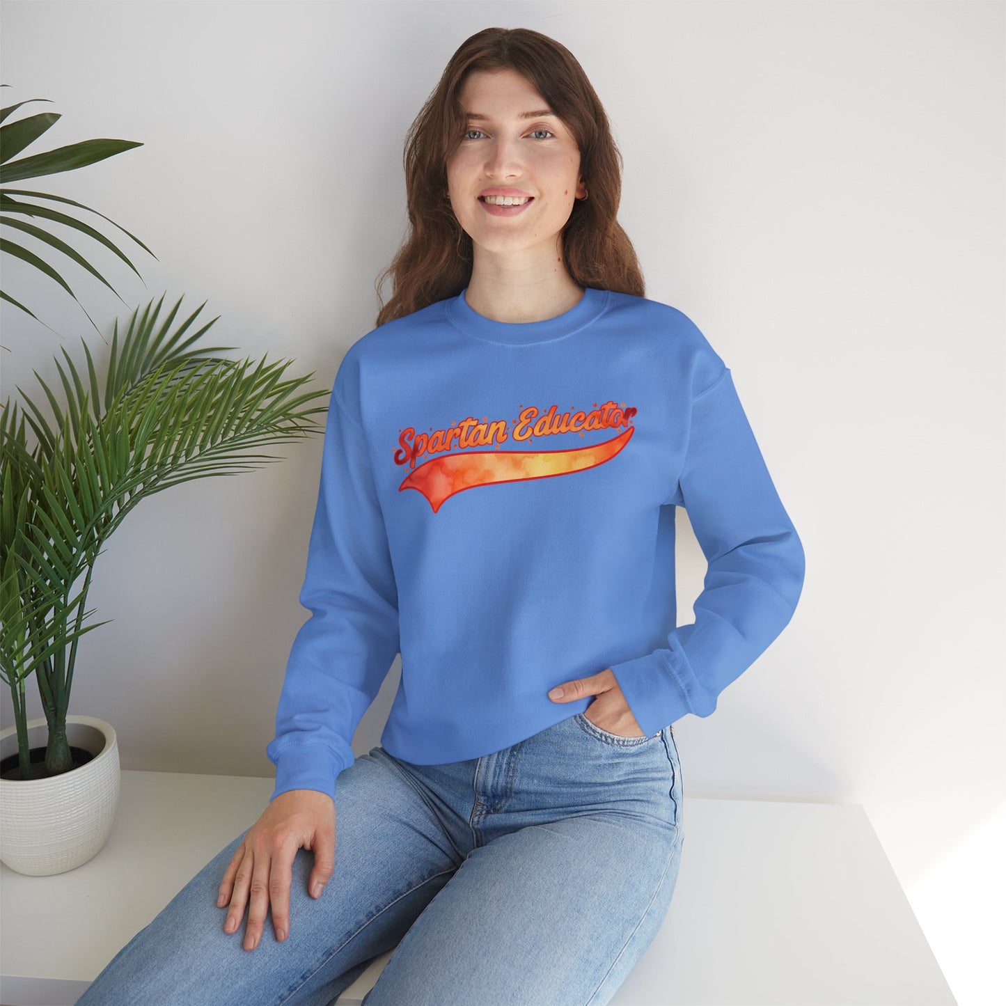 Spartan Educator Fall Design Gildan Sweatshirt