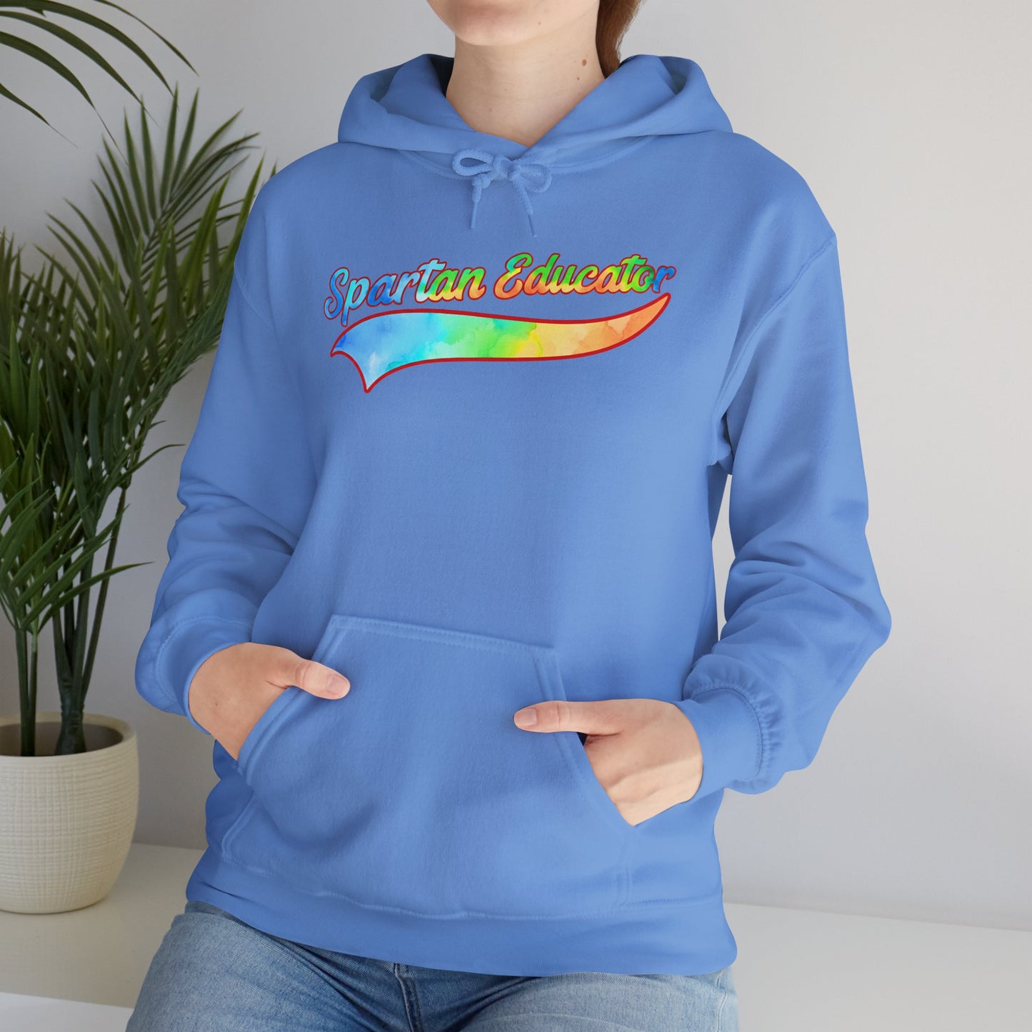 Spartan Educator Tie-Dye Design Gildan Hoodie