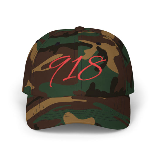 Personalized Embroidered 918 Area Code Classic Ballcap