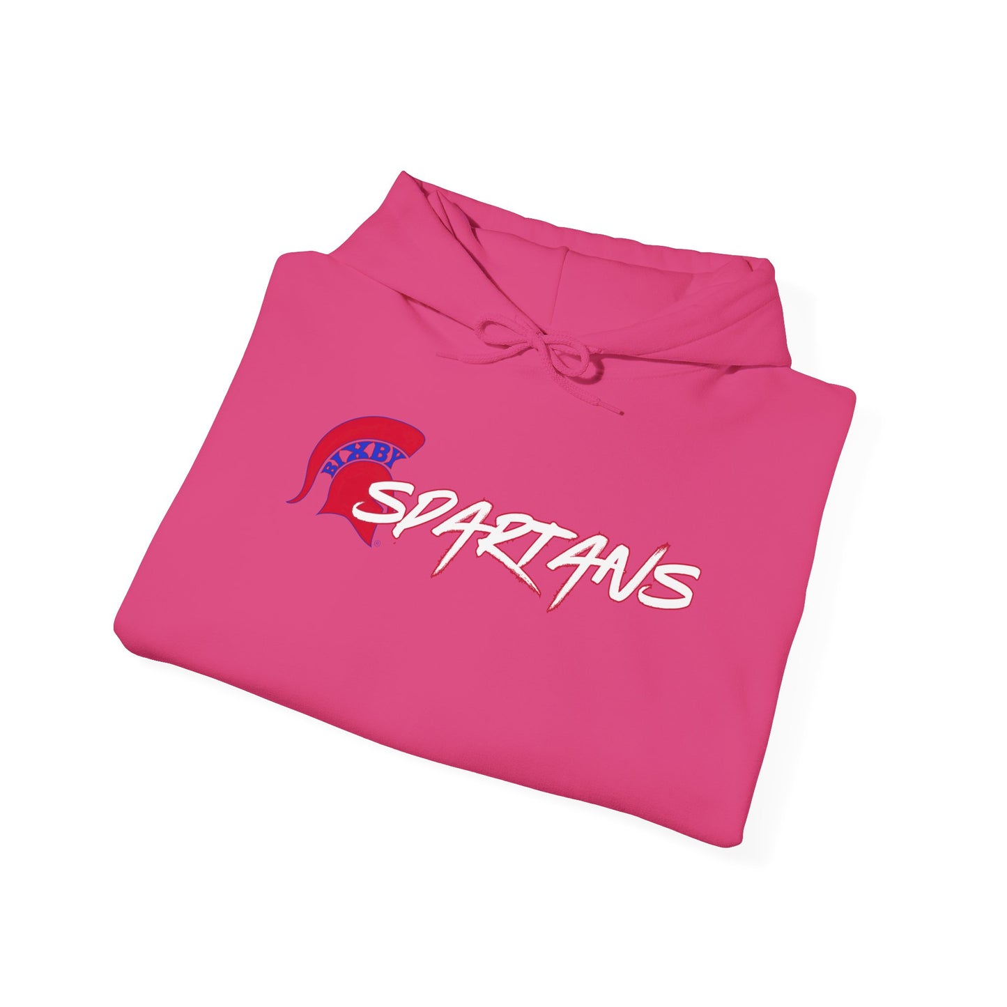 Spartans Red Logo Gildan Hoodie