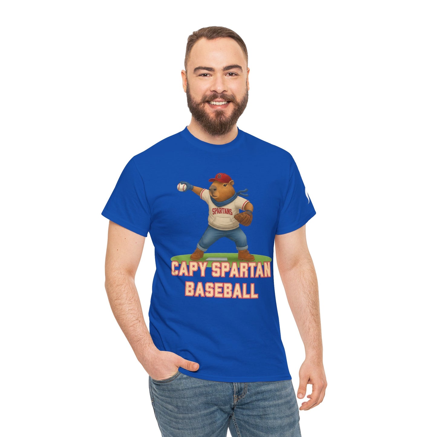 Capy Spartan Baseball Gildan Tee