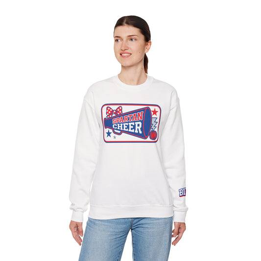 Bixby Cheer With Sleeve Print Gildan Sweatshirt