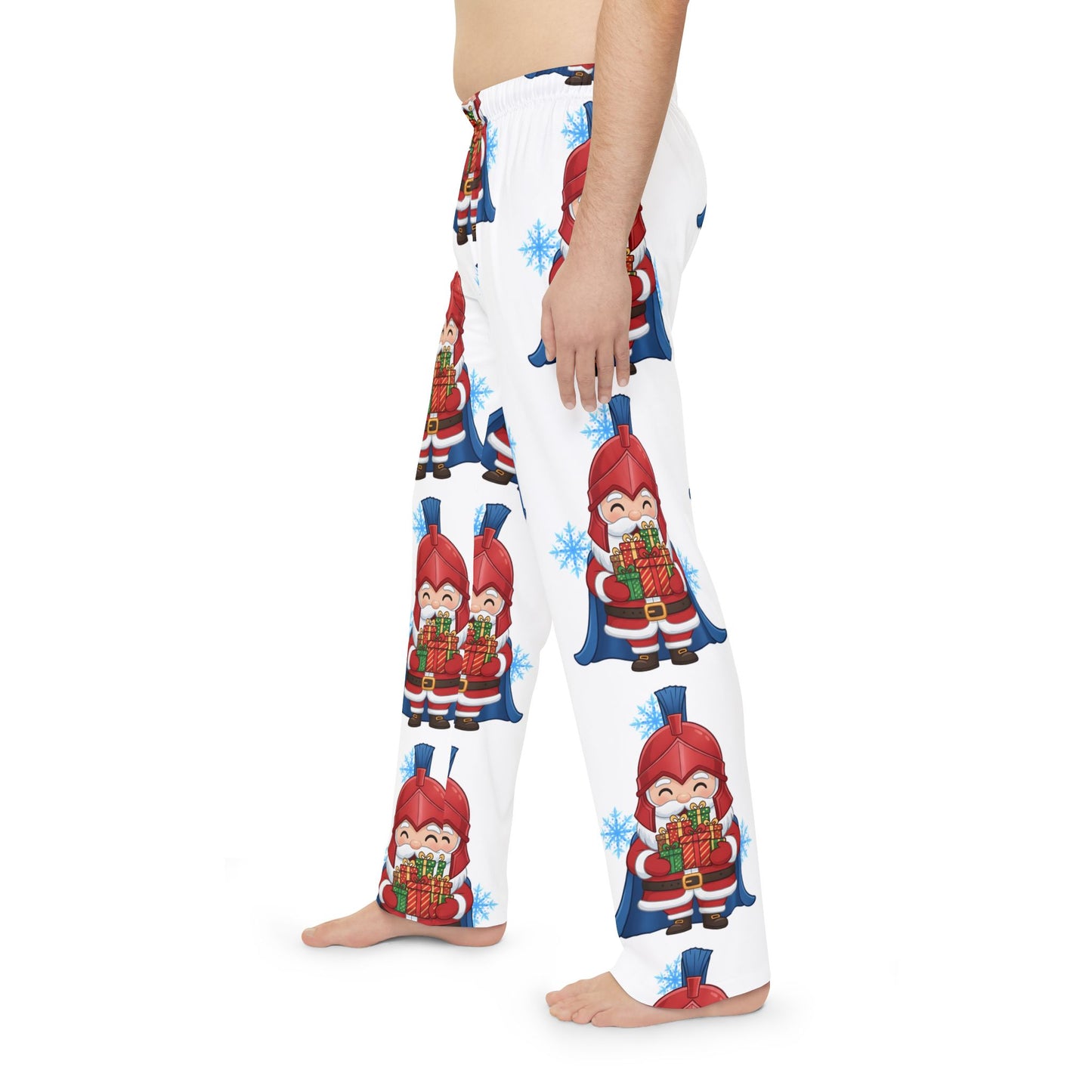 Spartan Santa White Men's Pajama Bottoms