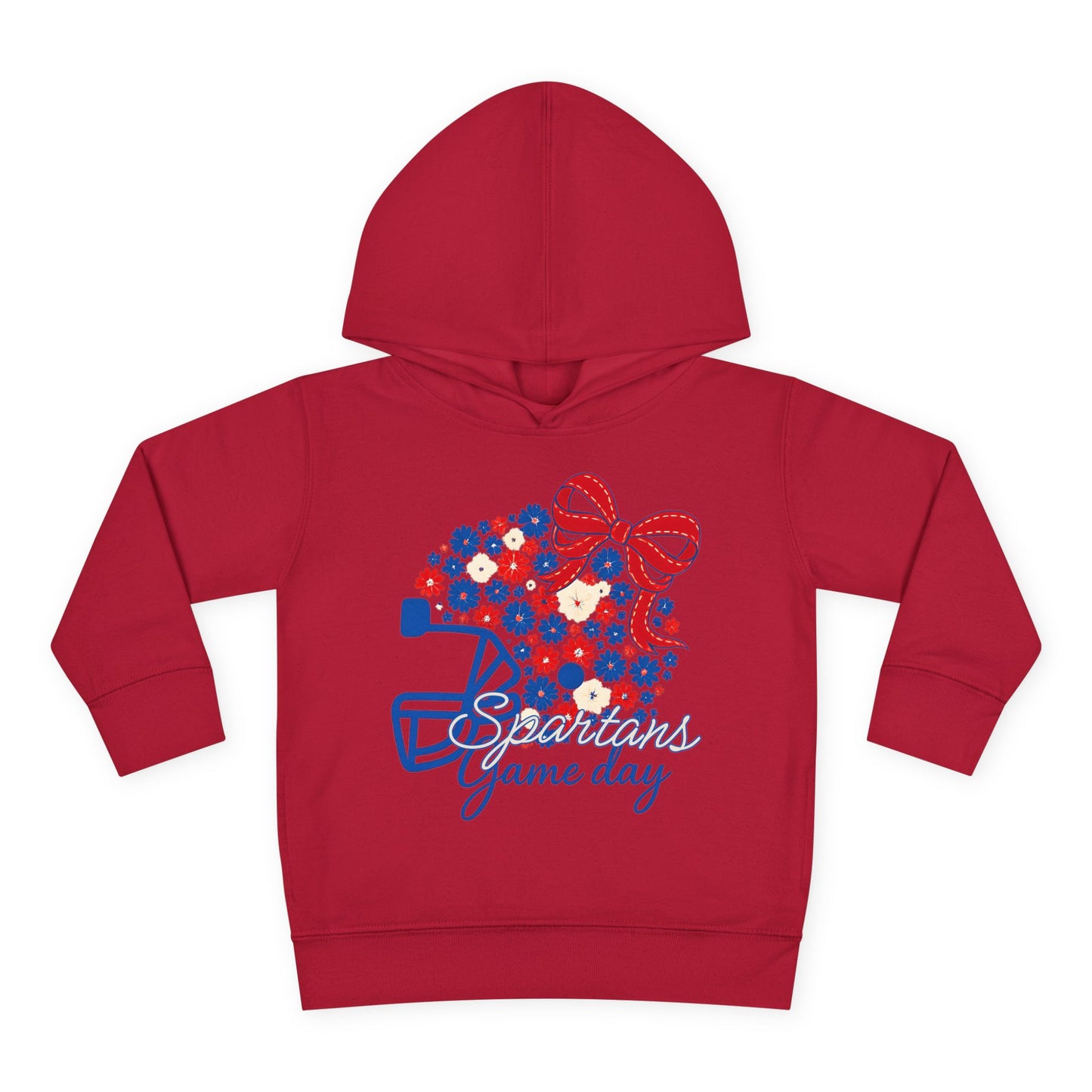 Bixby Spartans Floral Gameday Helmet Toddler Rabbit Skins Hoodie