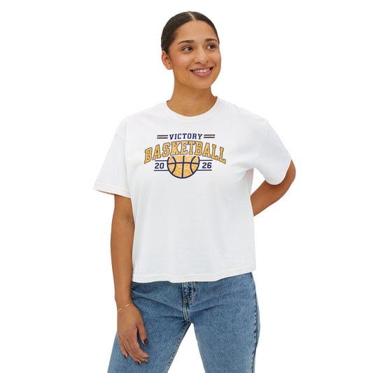 Victory Basketball Crewneck Comfort Colors Boxy Tee