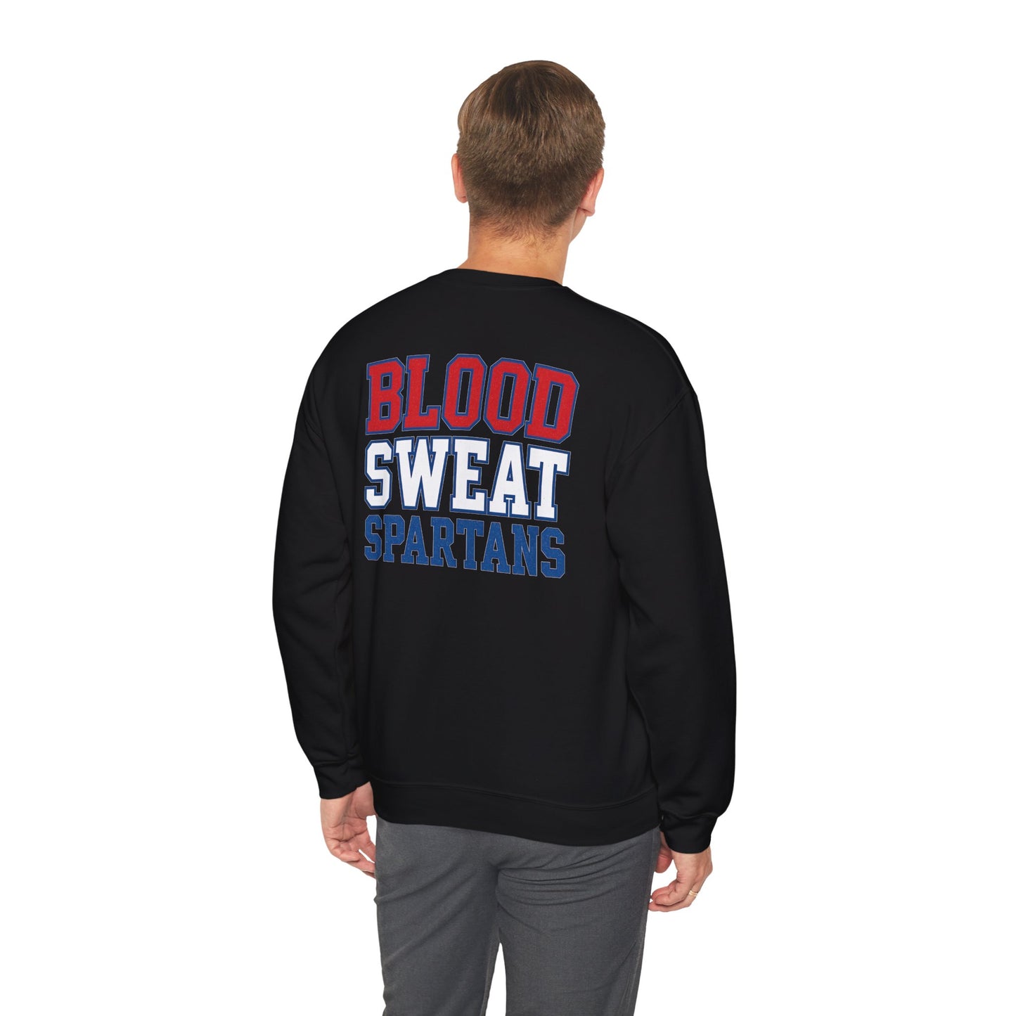 Blood Sweat Spartan Wrestling Gildan Sweatshirt