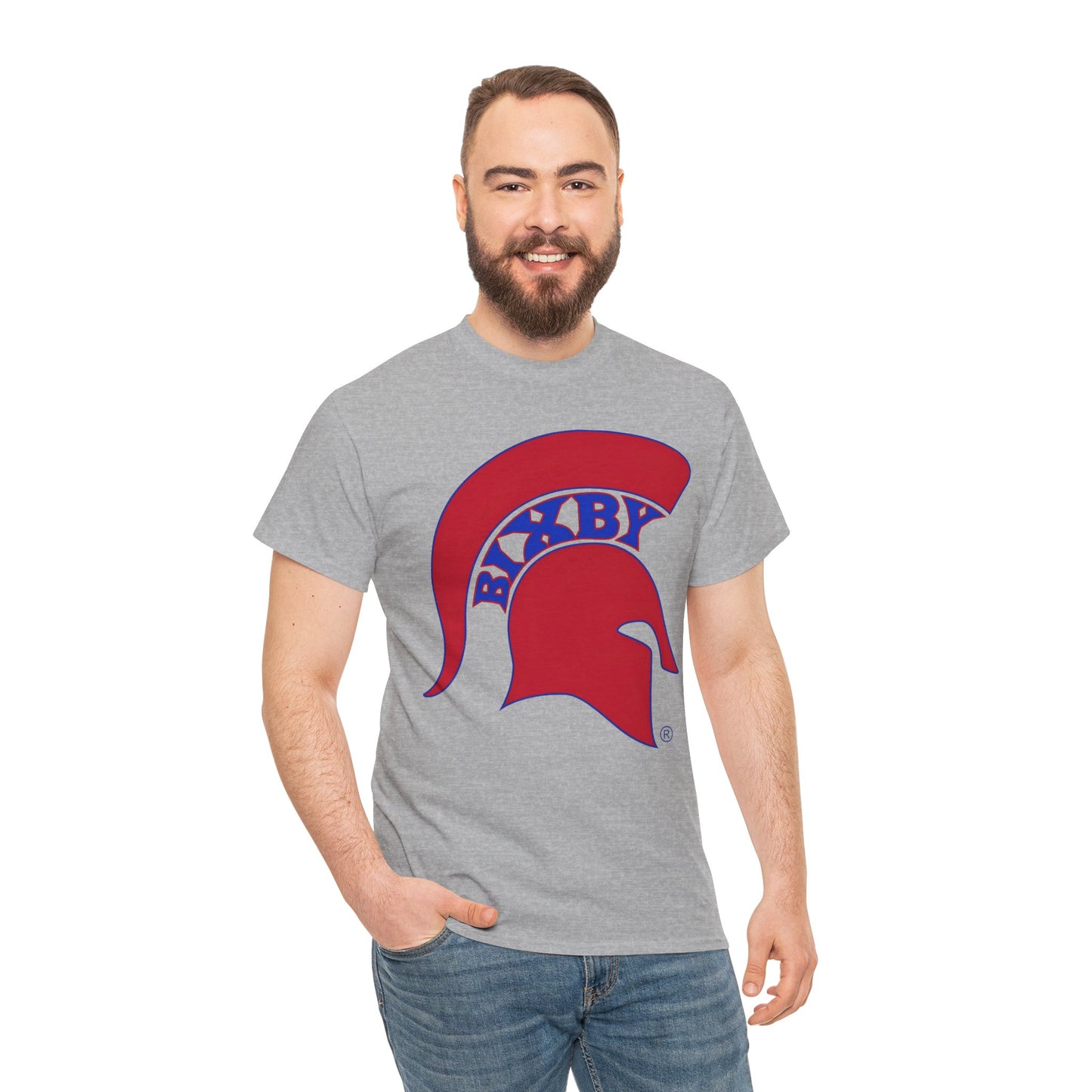 Spartan Red Logo Gildan Tee