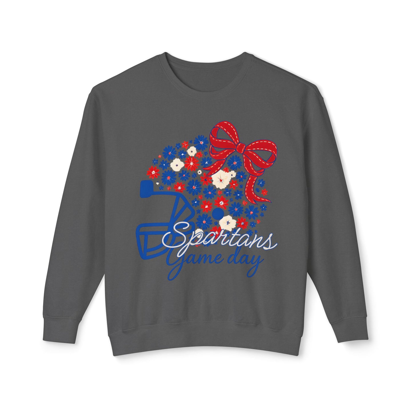 Spartans Floral Helmet Premium Comfort Colors Sweatshirt