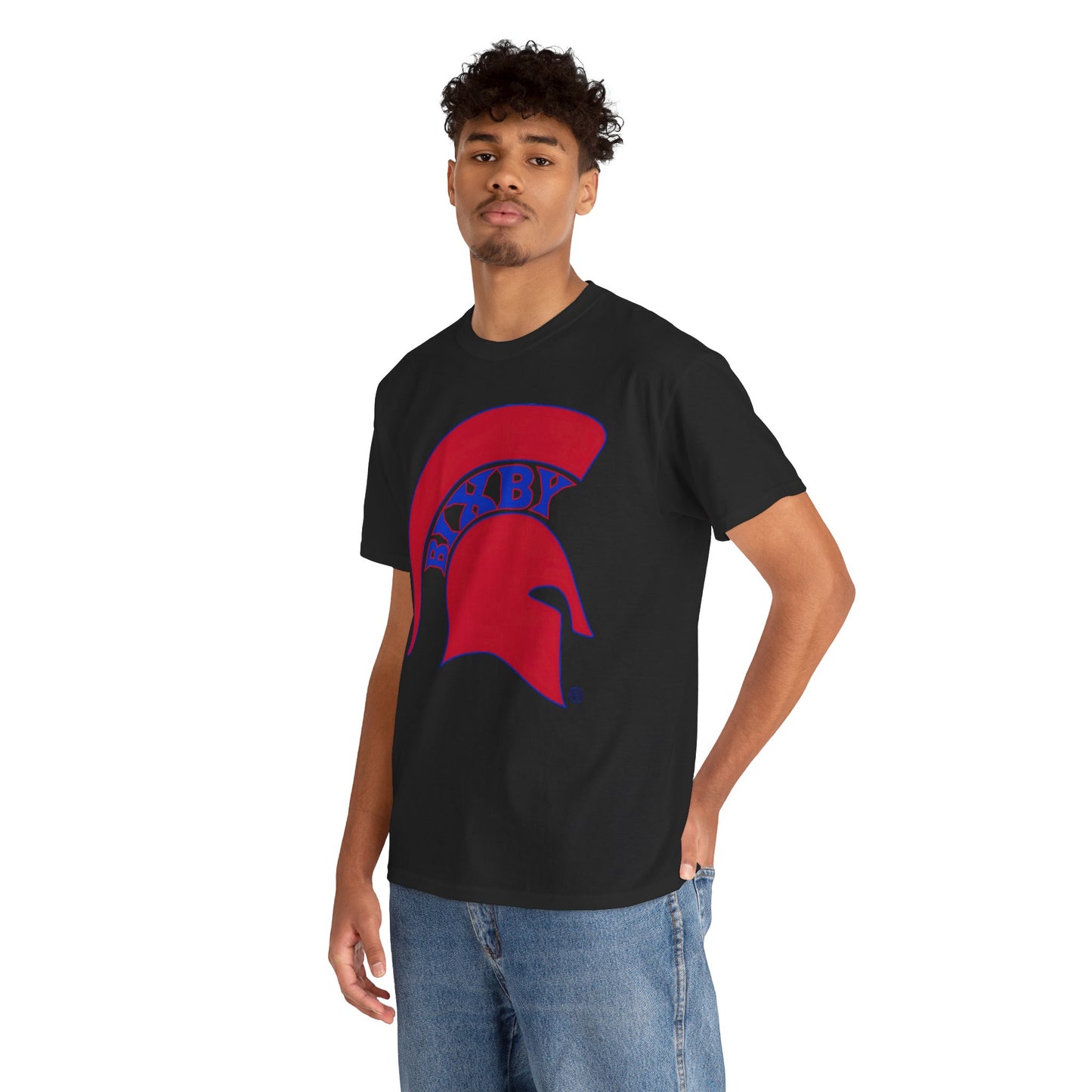 Spartan Red Logo Gildan Tee