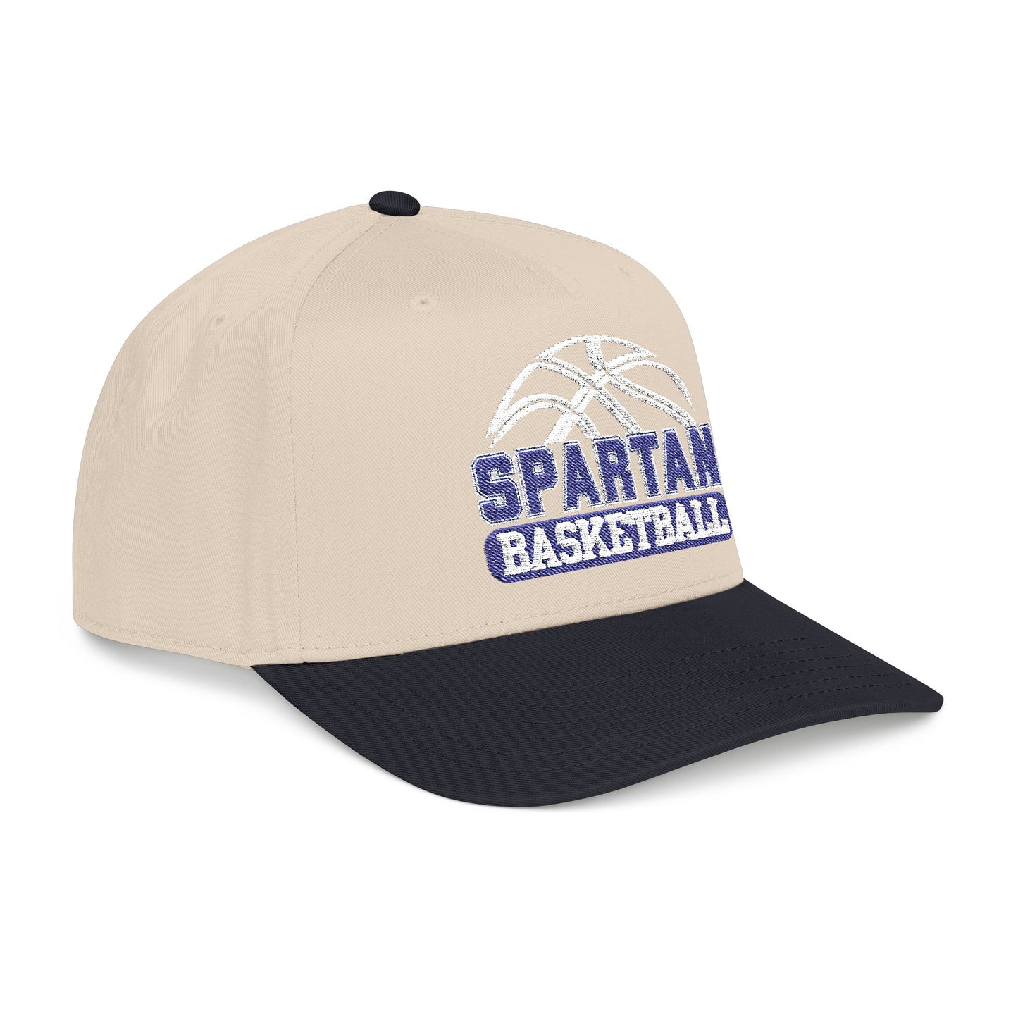 Spartan Basketball Embroidered Mid-Profile Ballcap