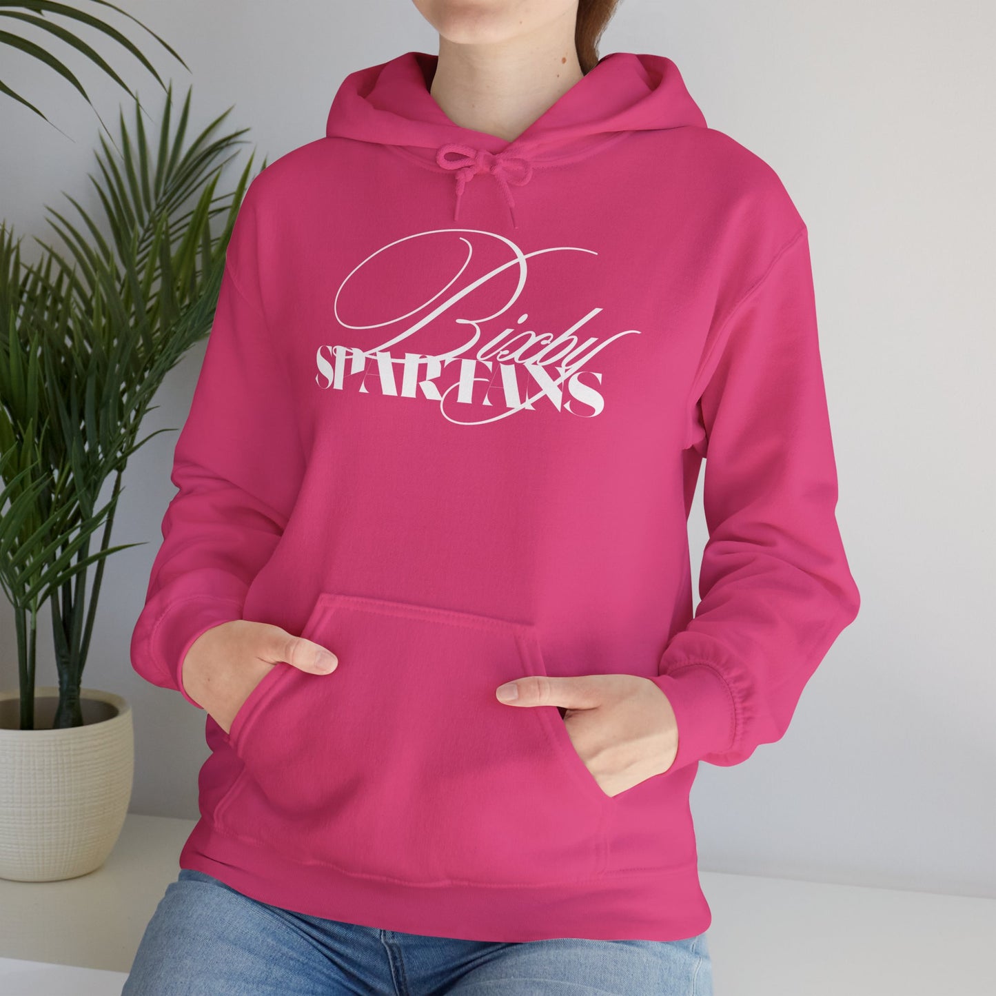 Bixby Spartans Cursive Gildan Hoodie