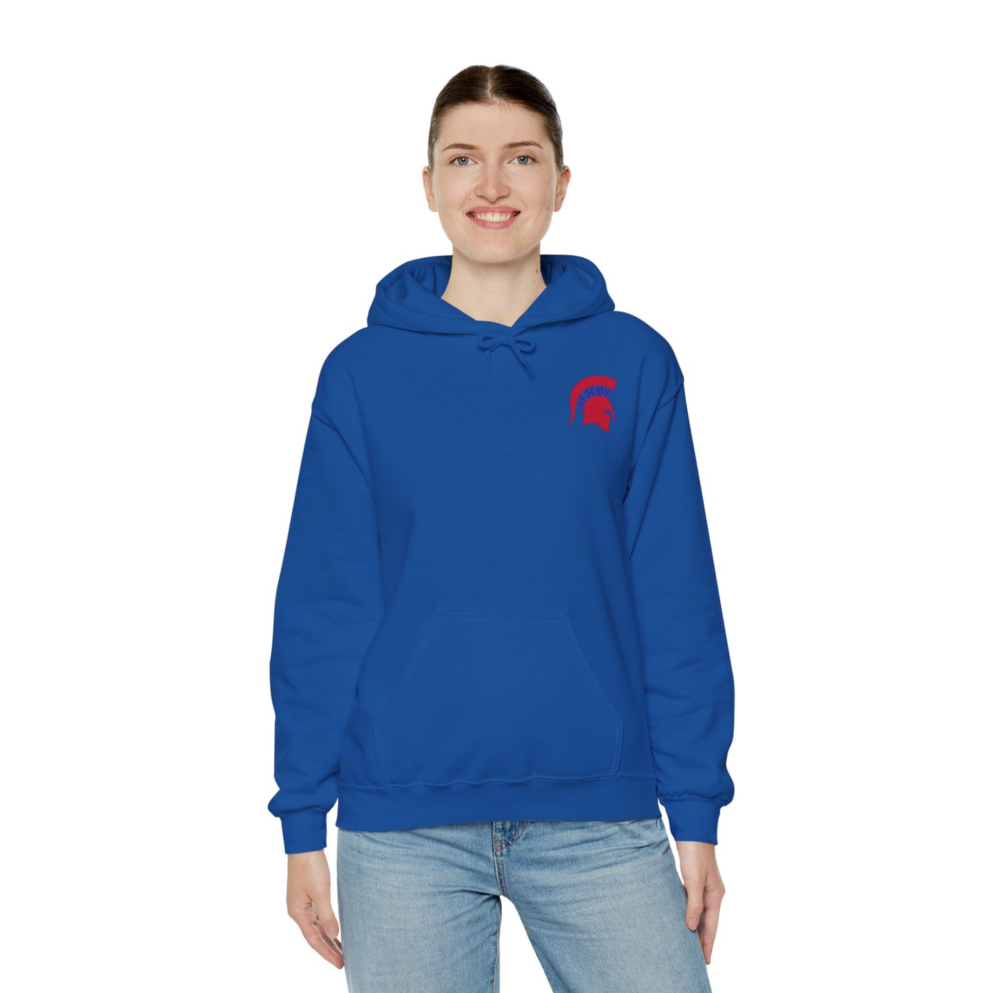 Spartan Soccer Club Distressed Crest Gildan Hoodie