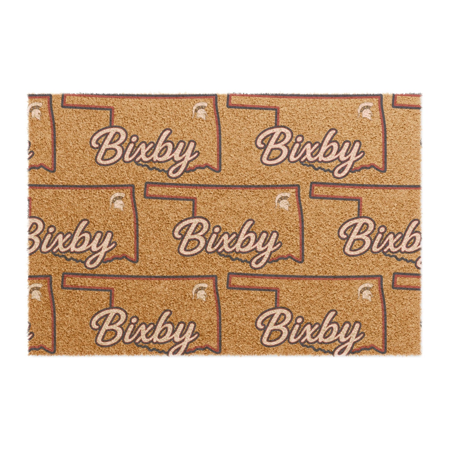 Bixby OK Spartan Logo Doormat