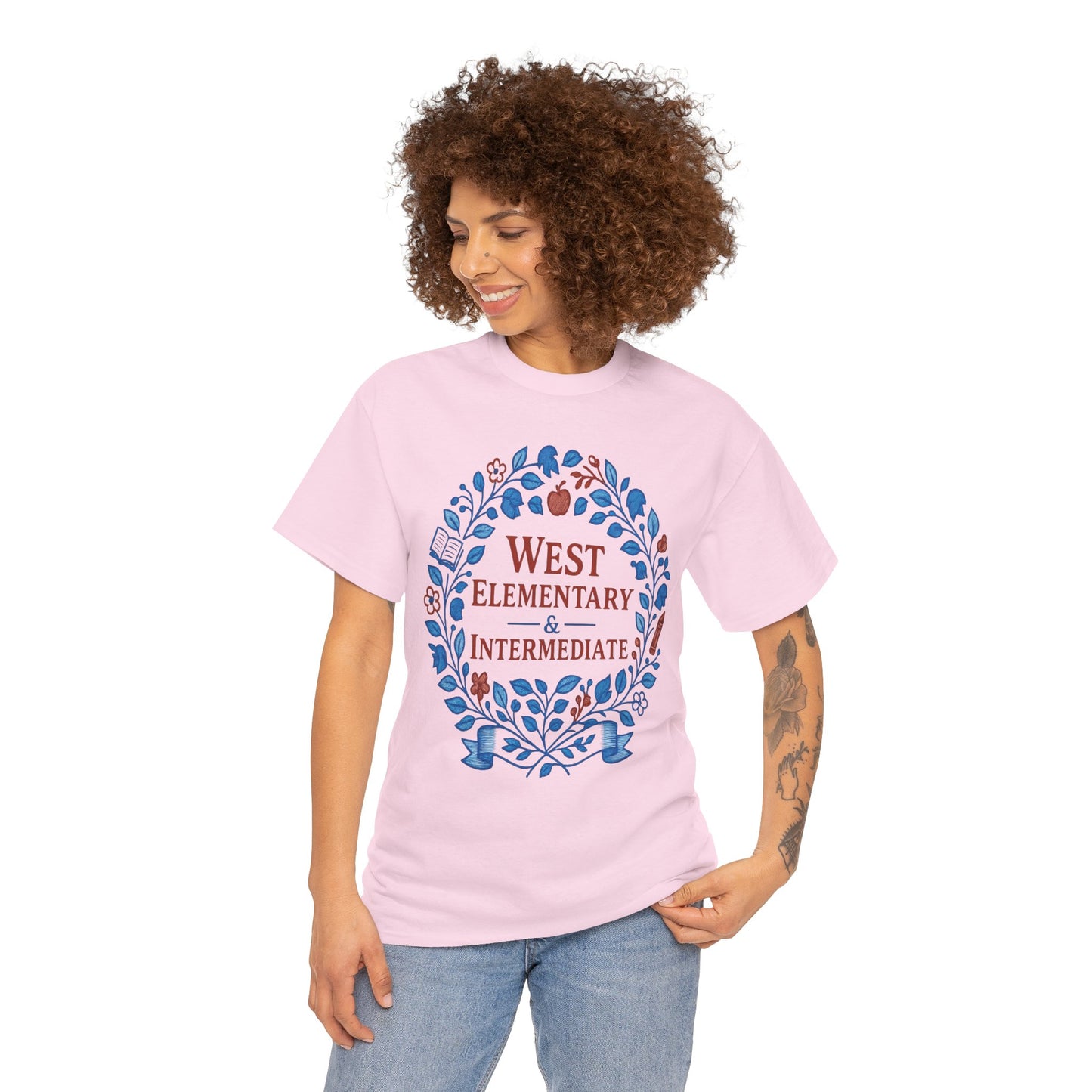 Floral West Intermediate Spartan Gildan Tee