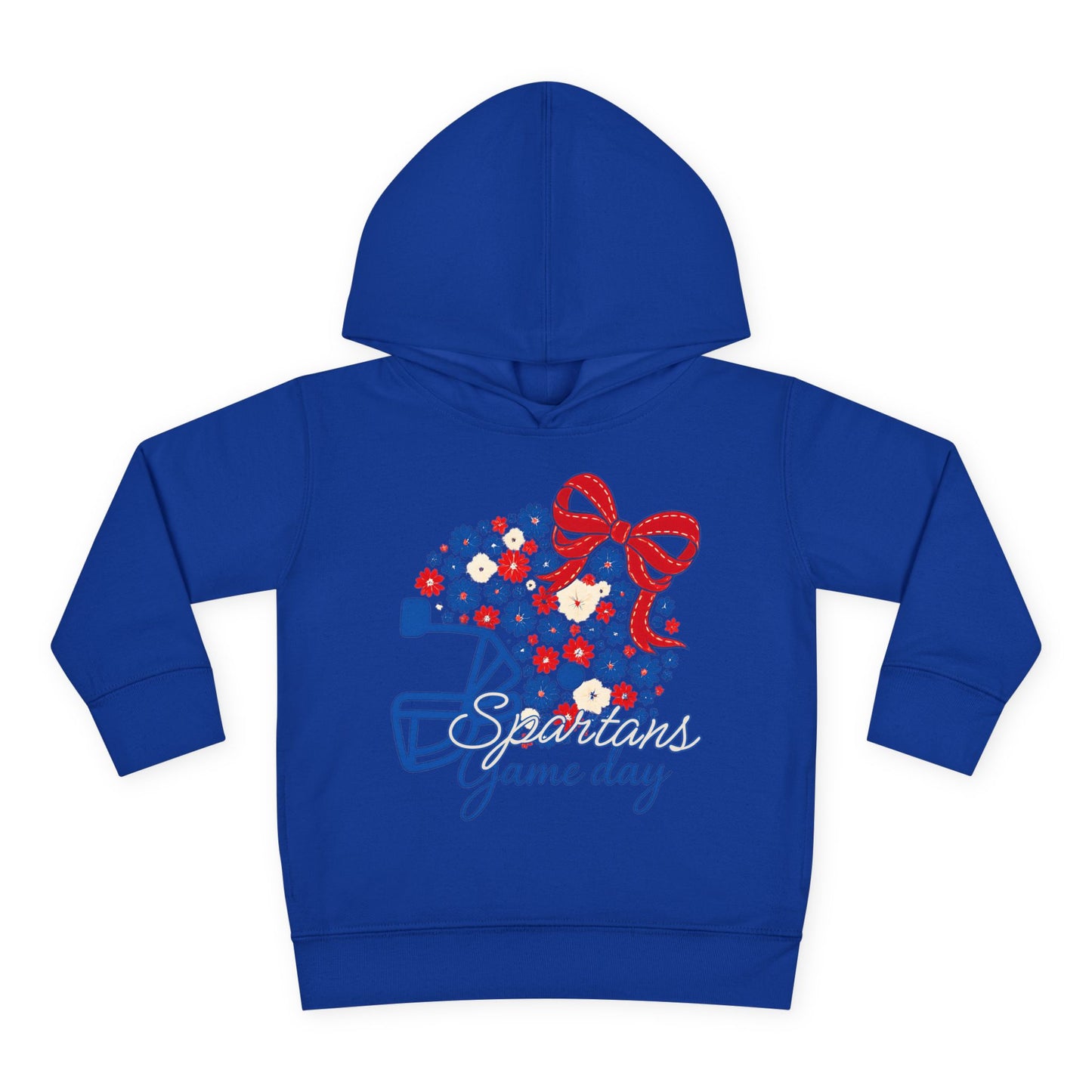Bixby Spartans Floral Gameday Helmet Toddler Rabbit Skins Hoodie