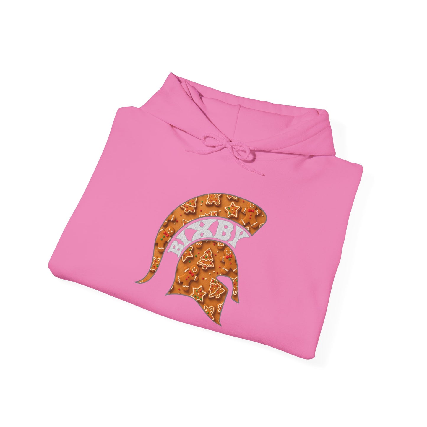 Bixby Spartan Gingerbread Gildan Hoodie