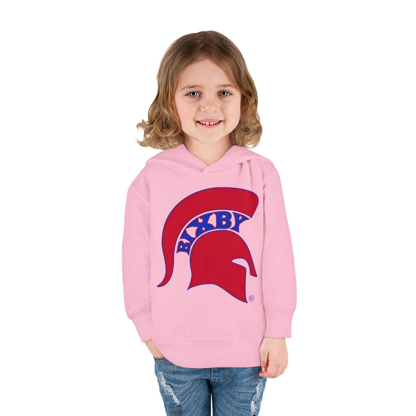 Bixby Spartans Blue Logo Toddler Rabbit Skins Hoodie