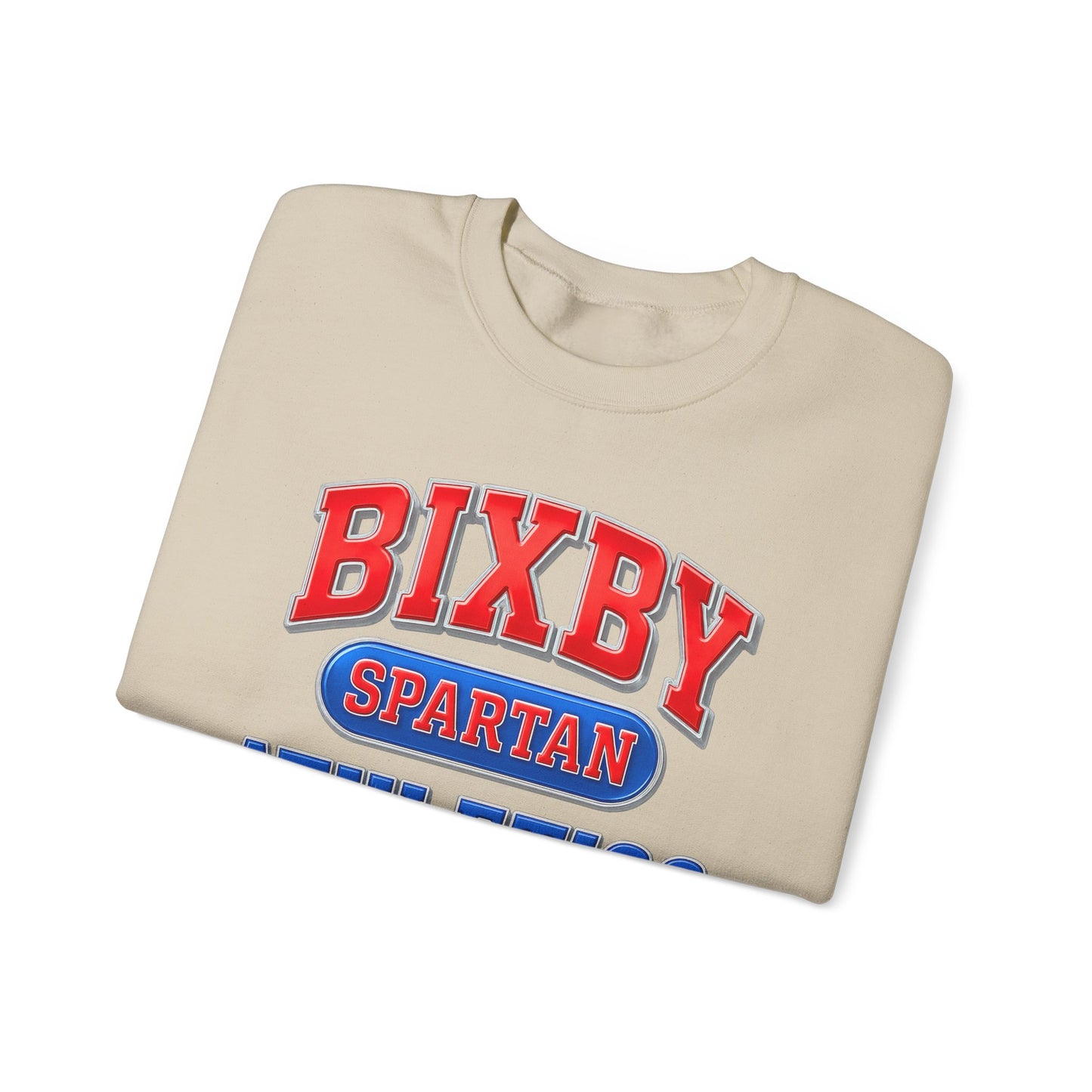 Bixby Spartan Athletics Metallic Gildan Sweatshirt