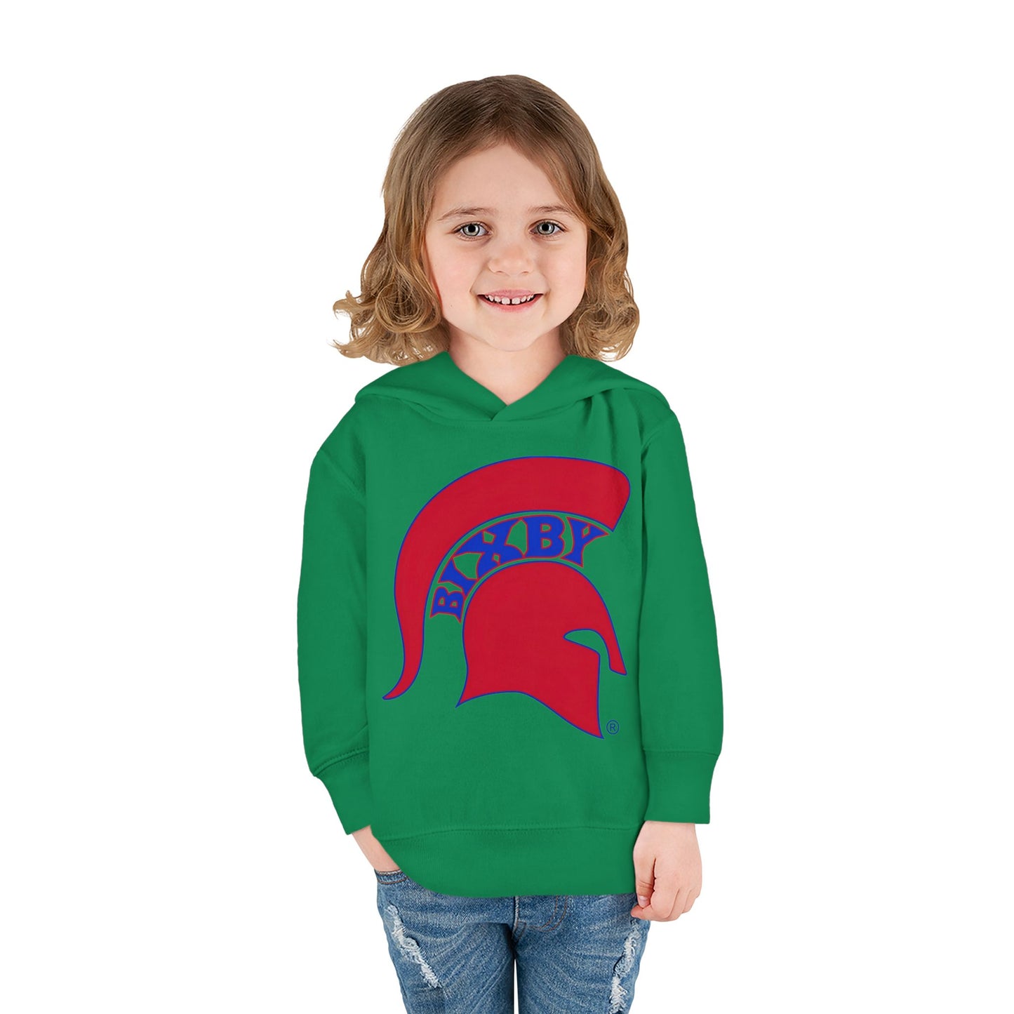 Bixby Spartans Blue Logo Toddler Rabbit Skins Hoodie