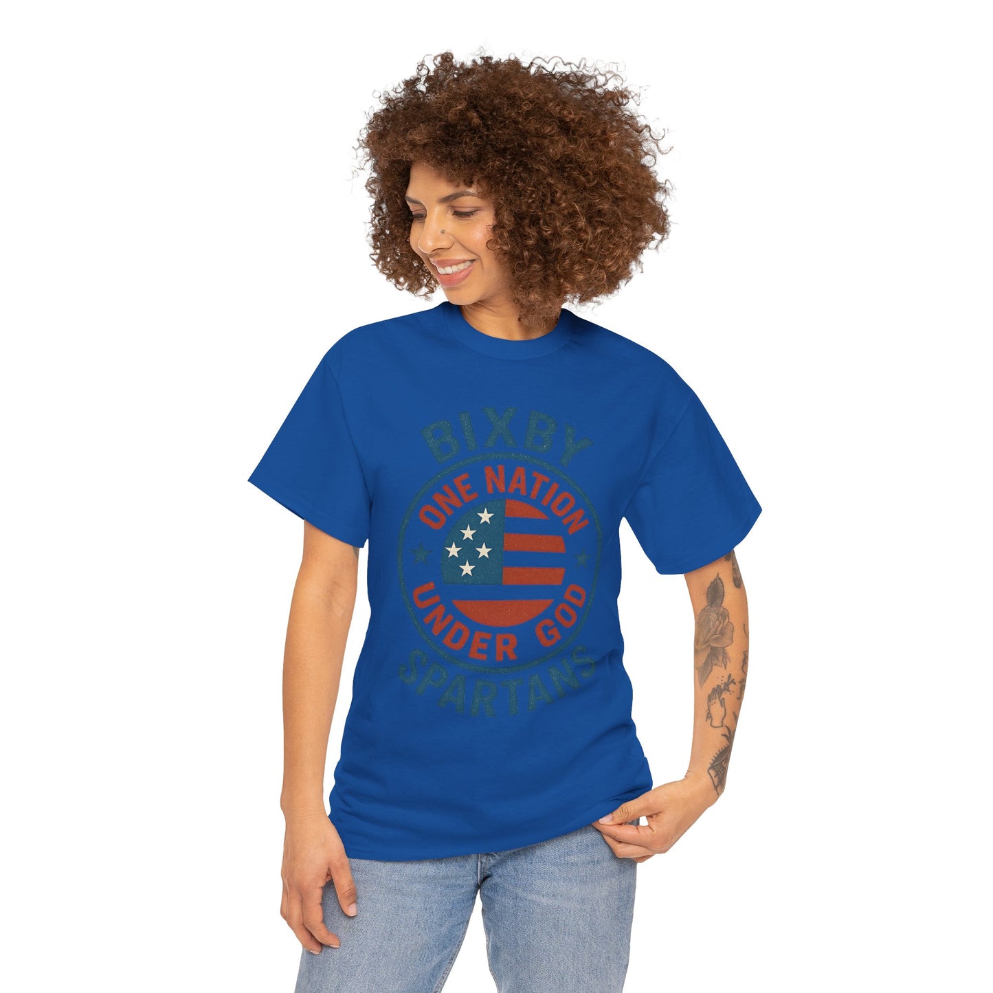 Spartans One Nation Under GOD Gildan Tee