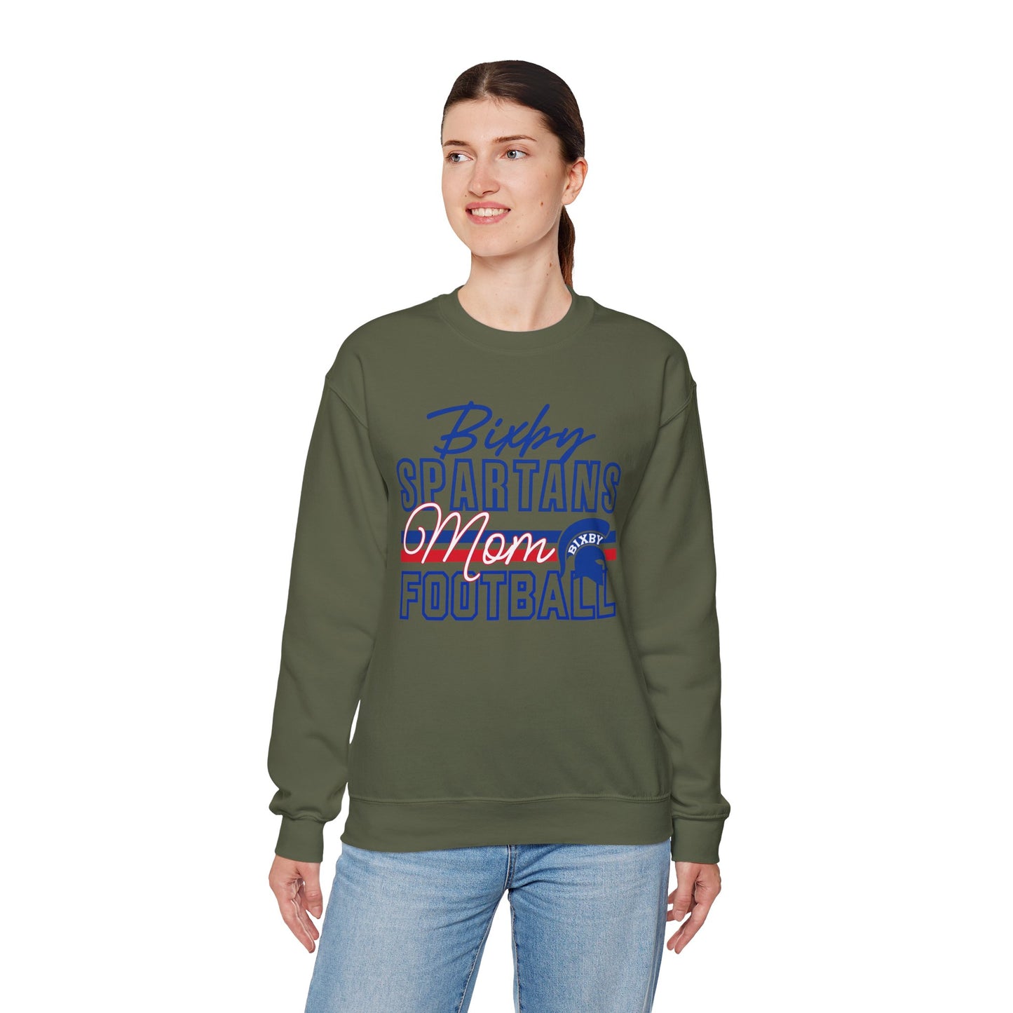 Bixby Spartans Football Mom Sweatshirt