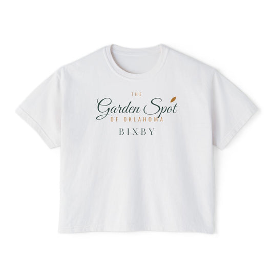 Garden Spot of Oklahoma Boxy Comfort Colors Tee in White
