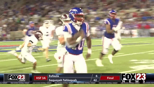 Bixby Spartans game action vs Jenks from FOX23 Game of the Week coverage (Sept. 11, 2026)