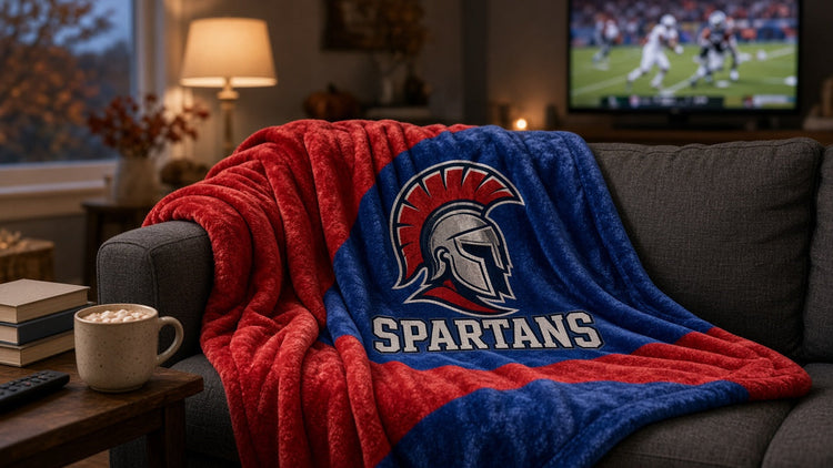 Bixby Spartans game day blankets lifestyle
