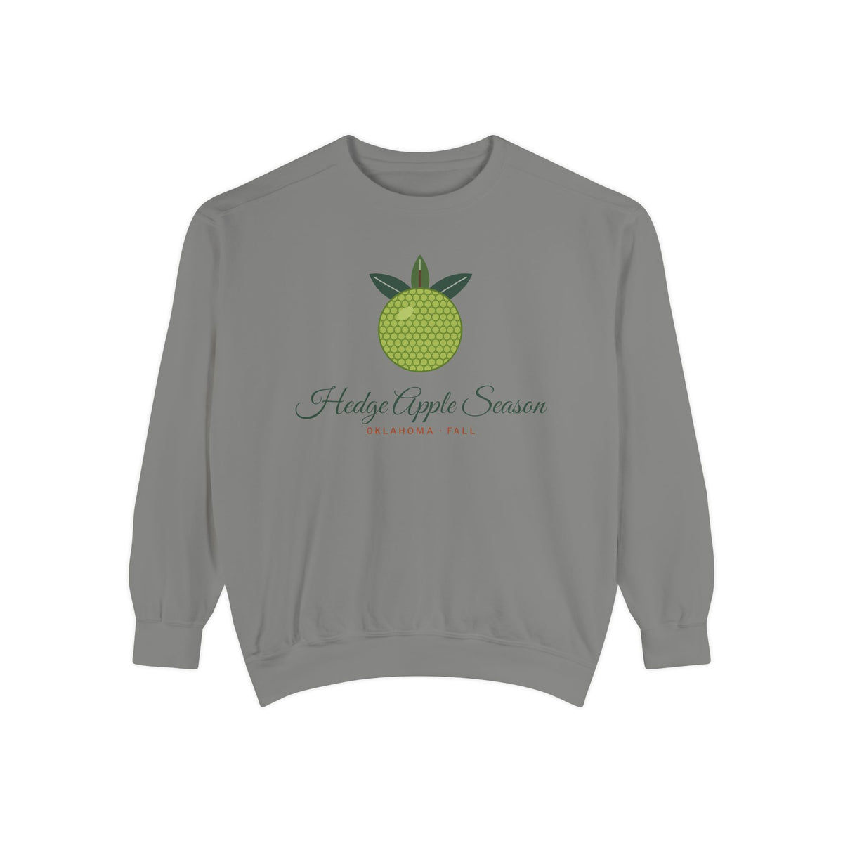 Hedge Apple Season Oklahoma Crewneck Sweatshirt | Comfort Colors