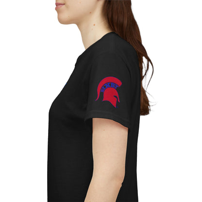 Spartan Educator Design Gildan Tee With Sleeve Logo