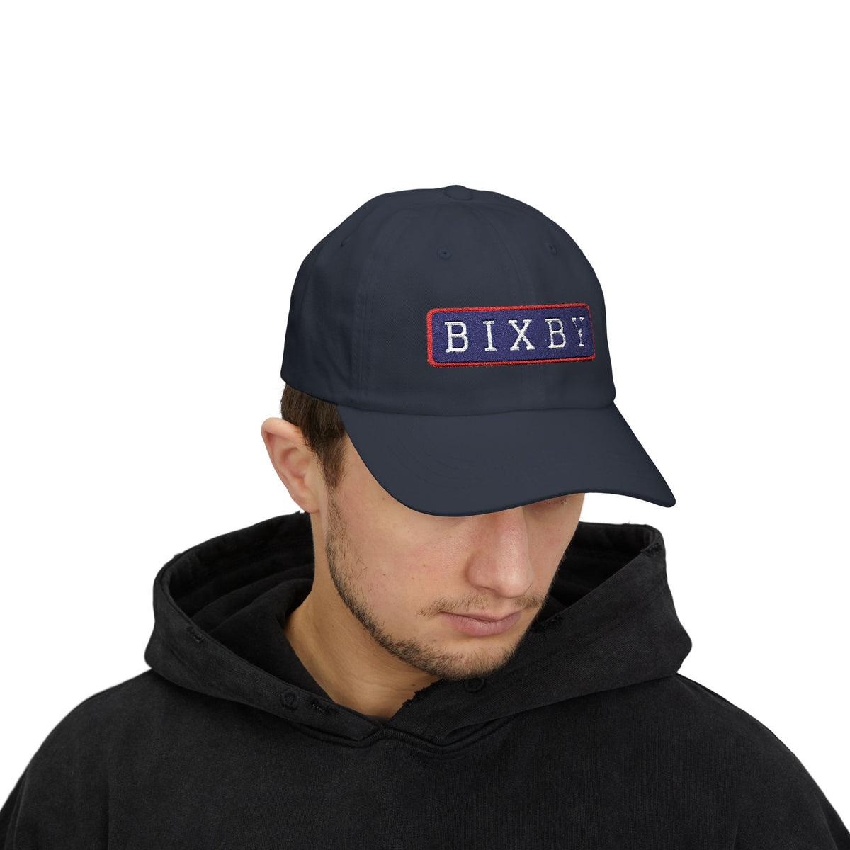 Bixby Spartans Embroidered Dad Hat, BIXBY Bar