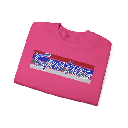 Spartans Cursive Print Crewneck Gildan Sweatshirt